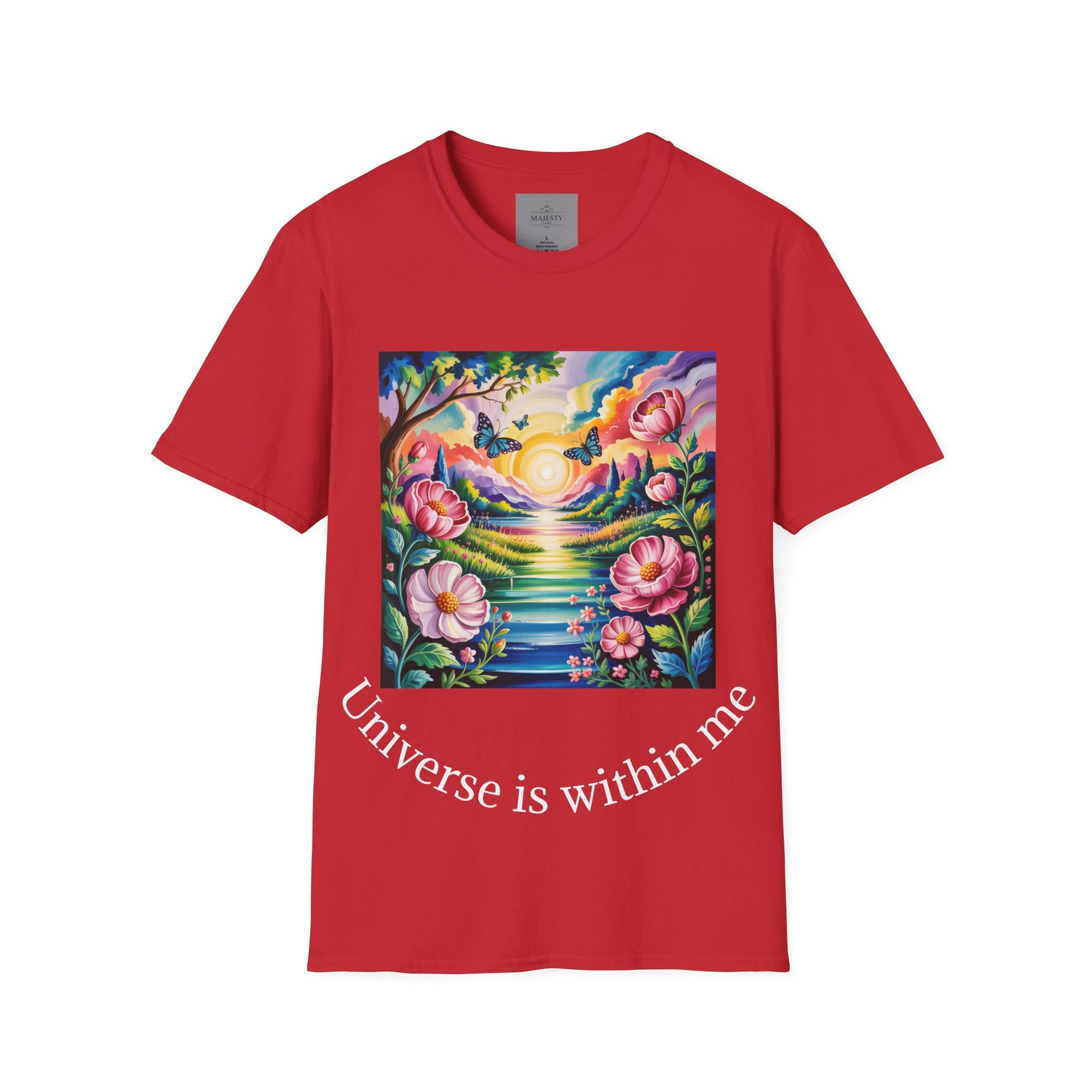 Universe is Within Me Unisex T-Shirt, Softstyle Tee, Inspirational Shirt, Heartfelt Gift