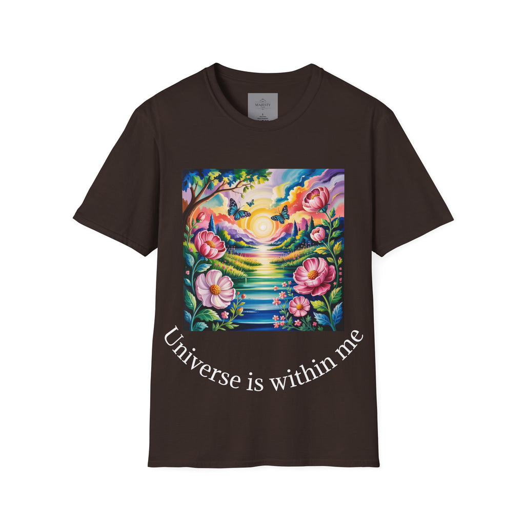 Universe is Within Me Unisex T-Shirt, Softstyle Tee, Inspirational Shirt, Heartfelt Gift