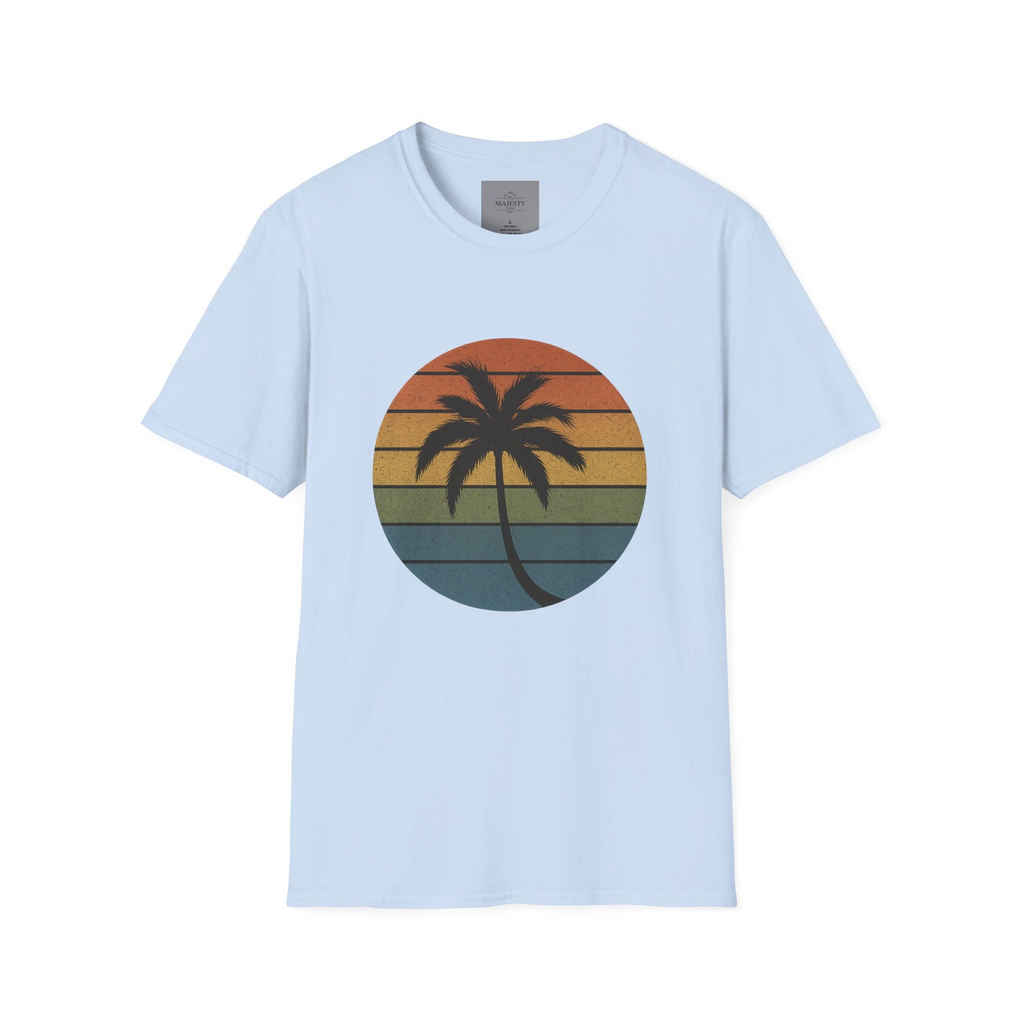 Sunset Palm Unisex T-Shirt, Softstyle Tee, Inspirational Shirt, Heartfelt Gift