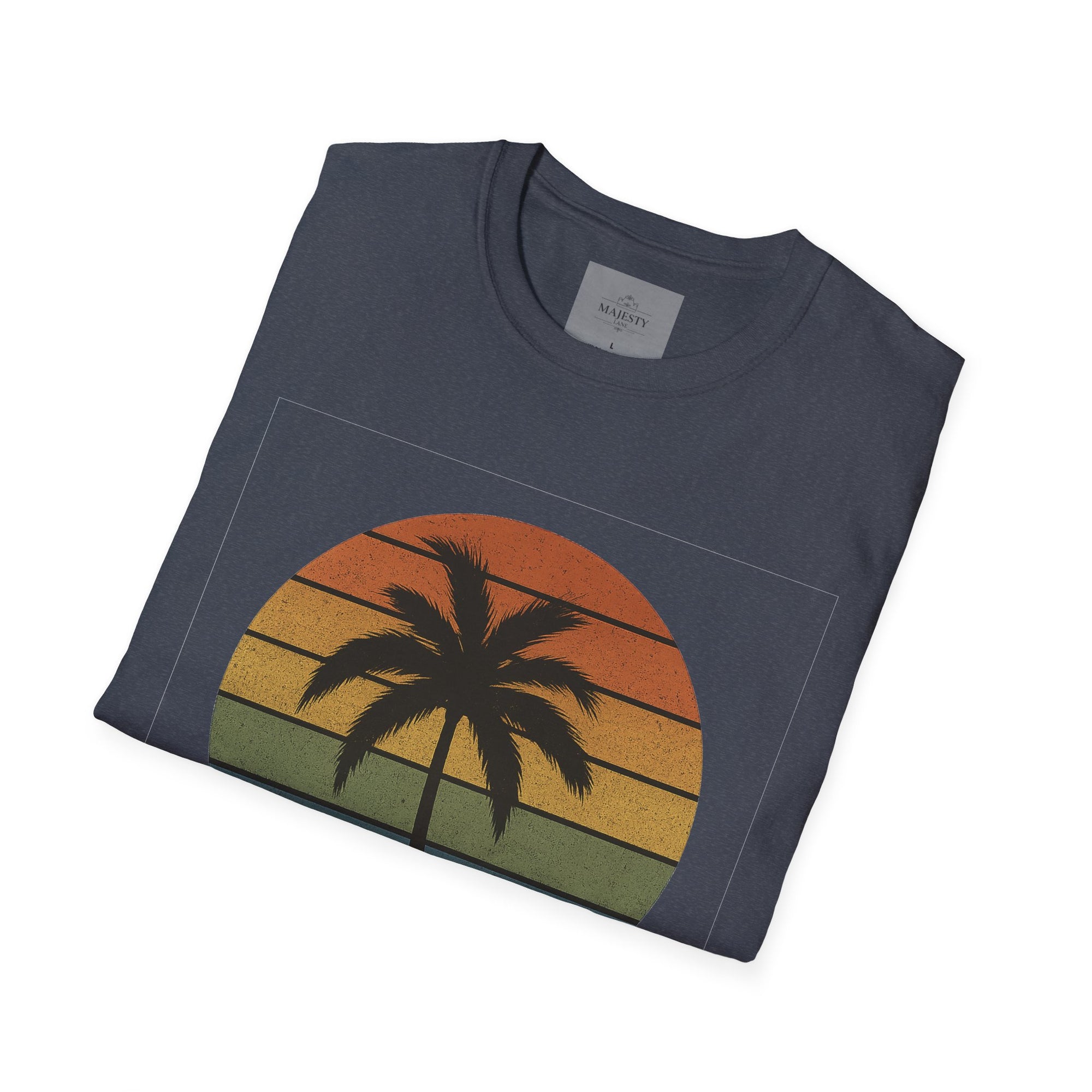 Sunset Palm Unisex T-Shirt, Softstyle Tee, Inspirational Shirt, Heartfelt Gift