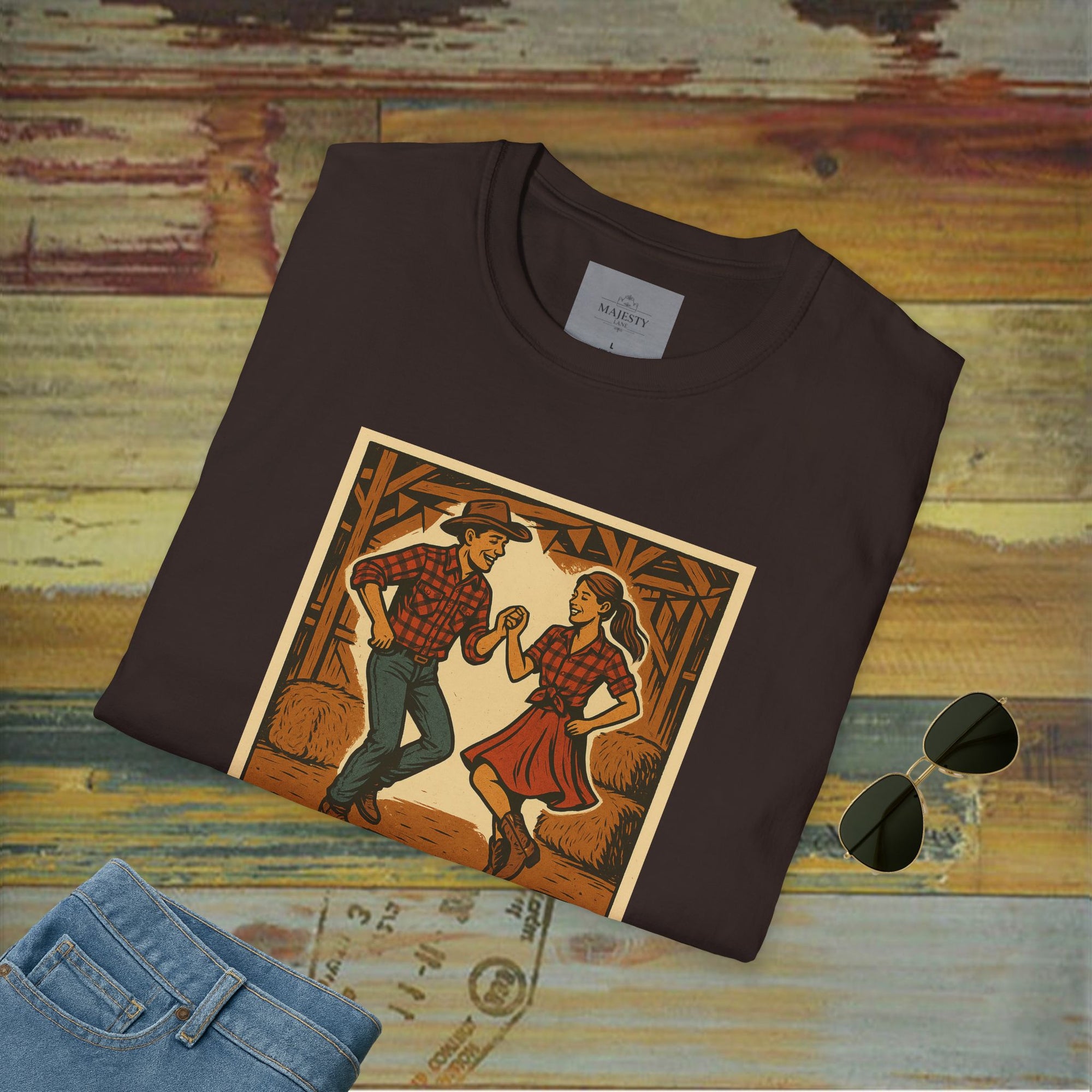 Country's Energy Coming Together Unisex T-Shirt, Softstyle Tee, Inspirational Shirt, Heartfelt Gift