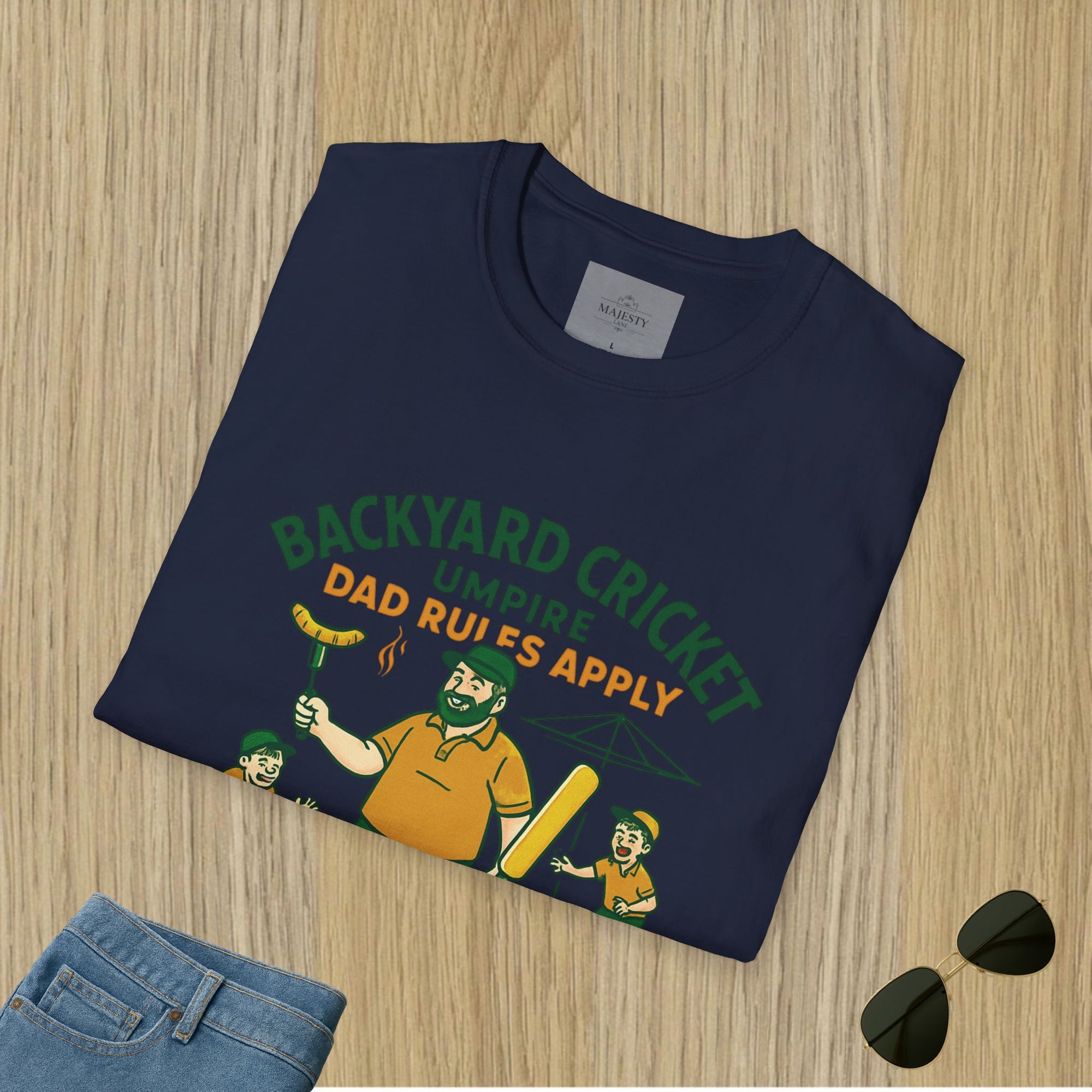 Backyard Cricket Dad Can't Fix T-Shirt, Softstyle Tee