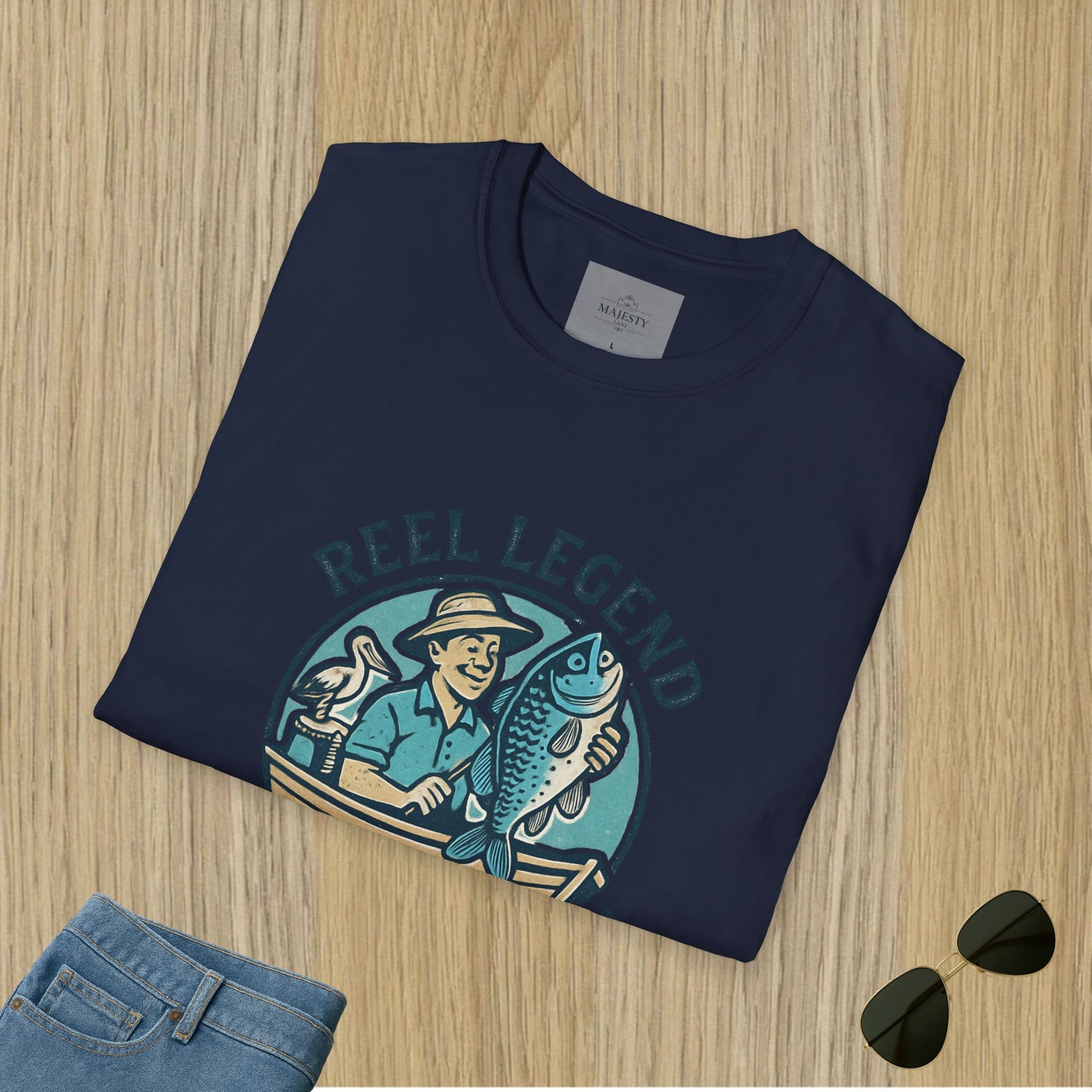 Reel Legend Aussie Dad Can't Fix T-Shirt, Softstyle Tee