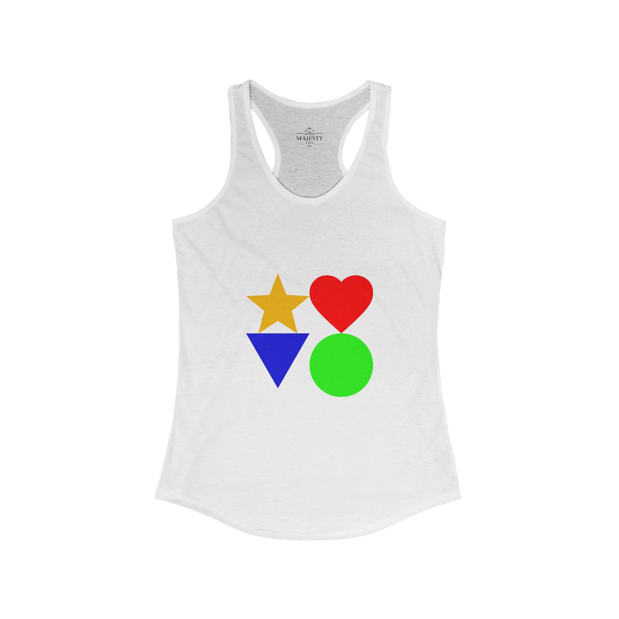 Puzzle Racerback Tank, Bohemian Style Top, Summer Attire, Casual Wear, Gift for Her, Festival Clothing
