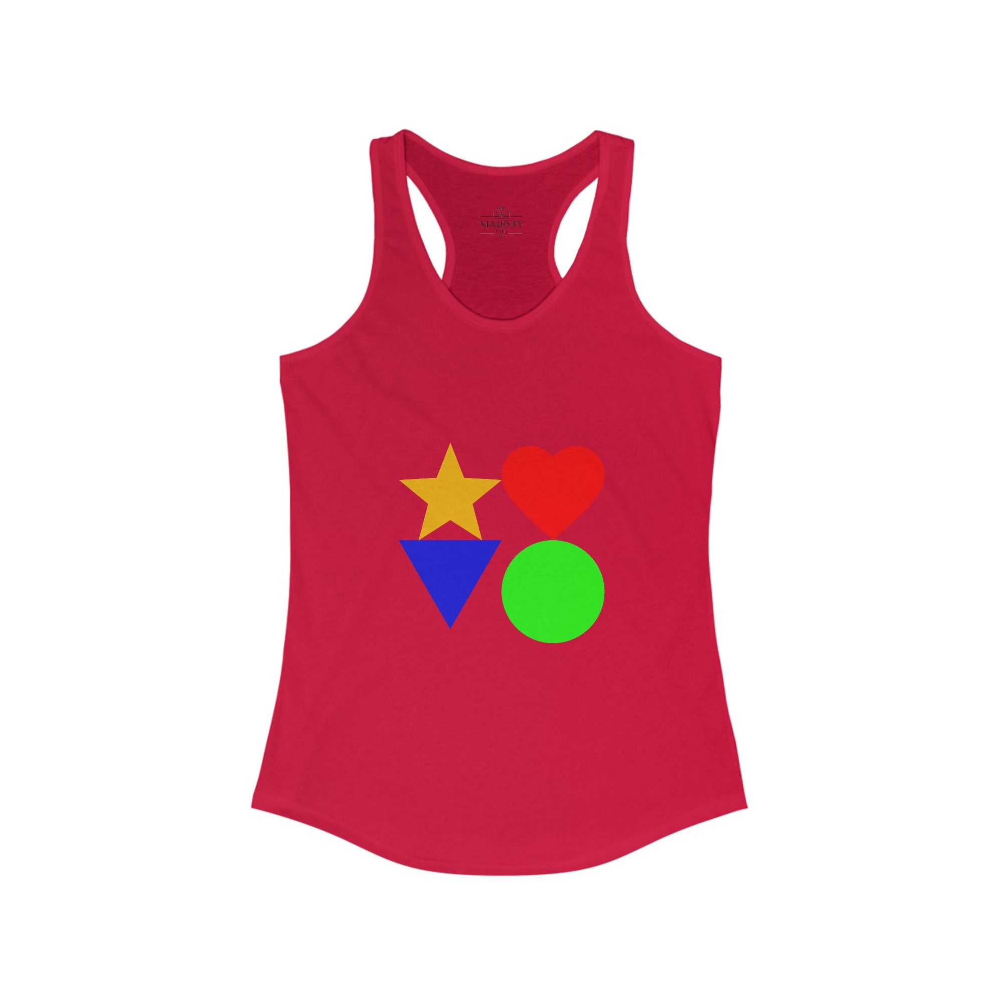 Puzzle Racerback Tank, Bohemian Style Top, Summer Attire, Casual Wear, Gift for Her, Festival Clothing