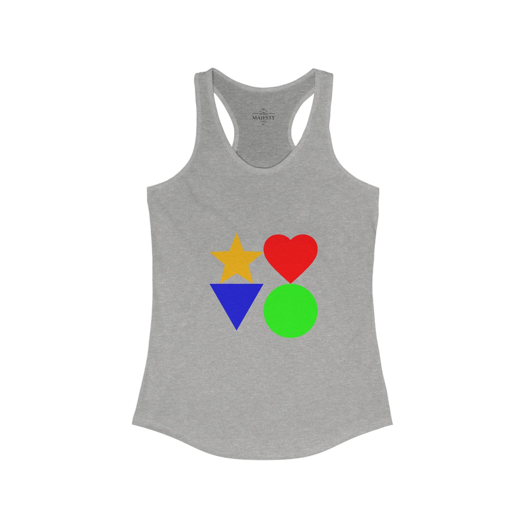 Puzzle Racerback Tank, Bohemian Style Top, Summer Attire, Casual Wear, Gift for Her, Festival Clothing