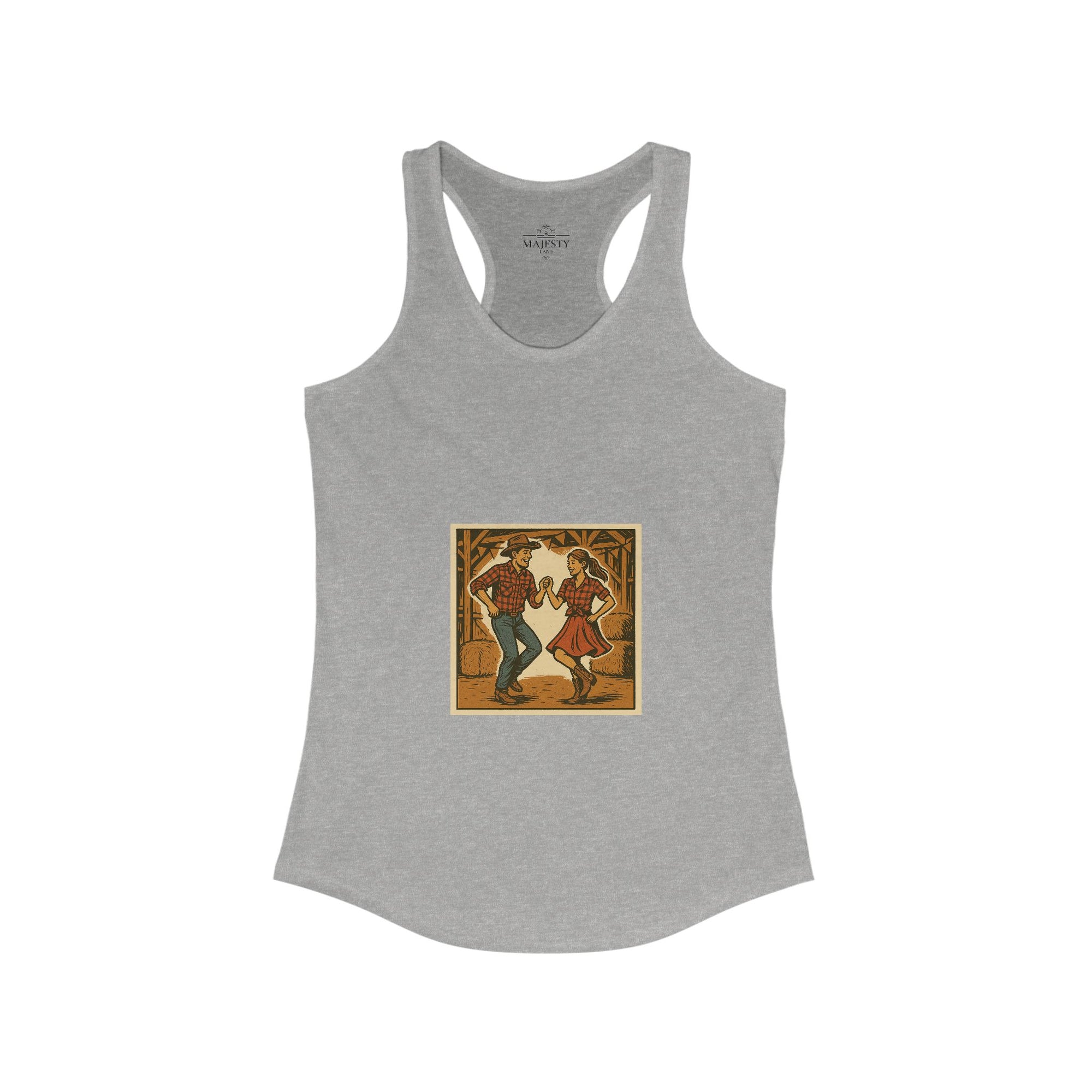 Country's Energy Coming Together Racerback Tank, Bohemian Style Top, Summer Attire, Casual Wear, Gift for Her, Festival Clothing