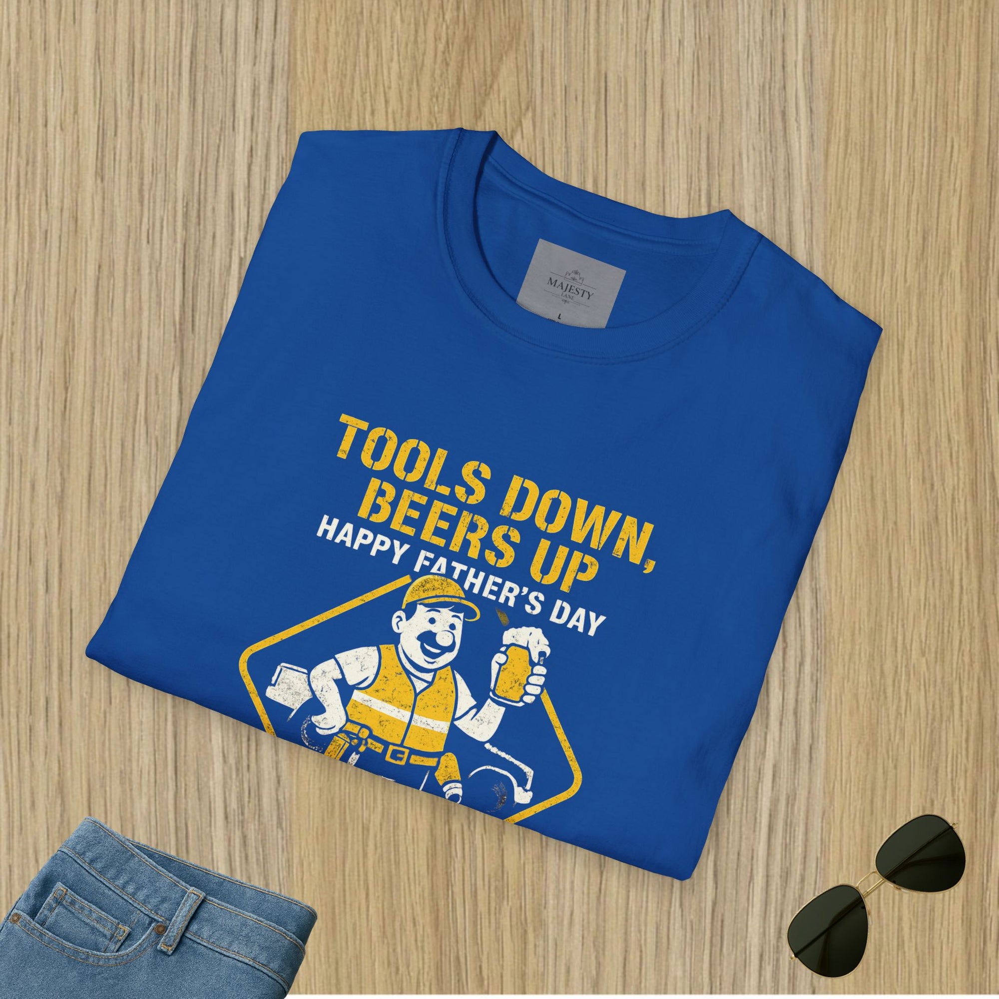 Tools Down Beer Up Dad T-Shirt, Softstyle Tee