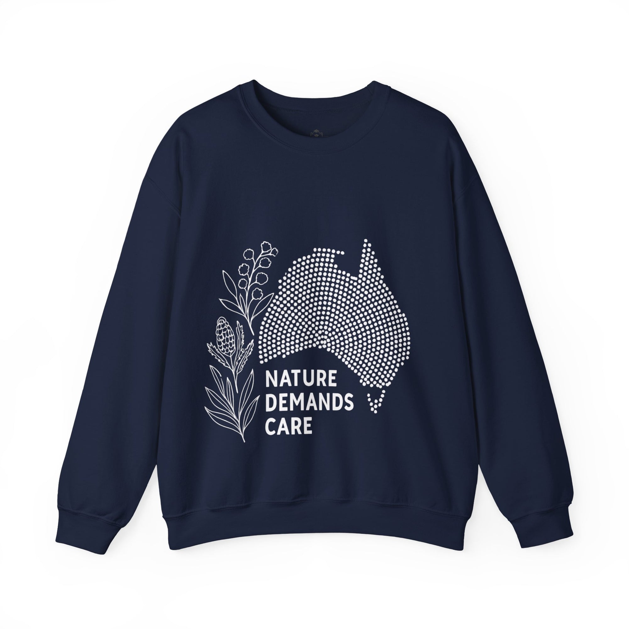 Nature Demands Care Unisex Crewneck Sweatshirt | Cozy Gift for Travelers, Fashion Lovers, Tasmania Souvenir, Comfortable Sweatshirt, [...]