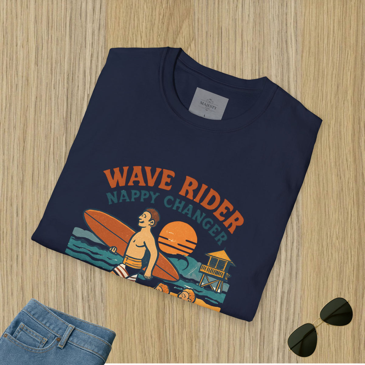 Aussie Surf Dad Can't Fix T-Shirt, Softstyle Tee