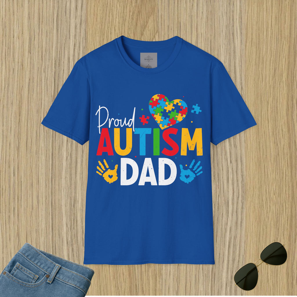 Proud Autism Dad T-Shirt, Softstyle Tee