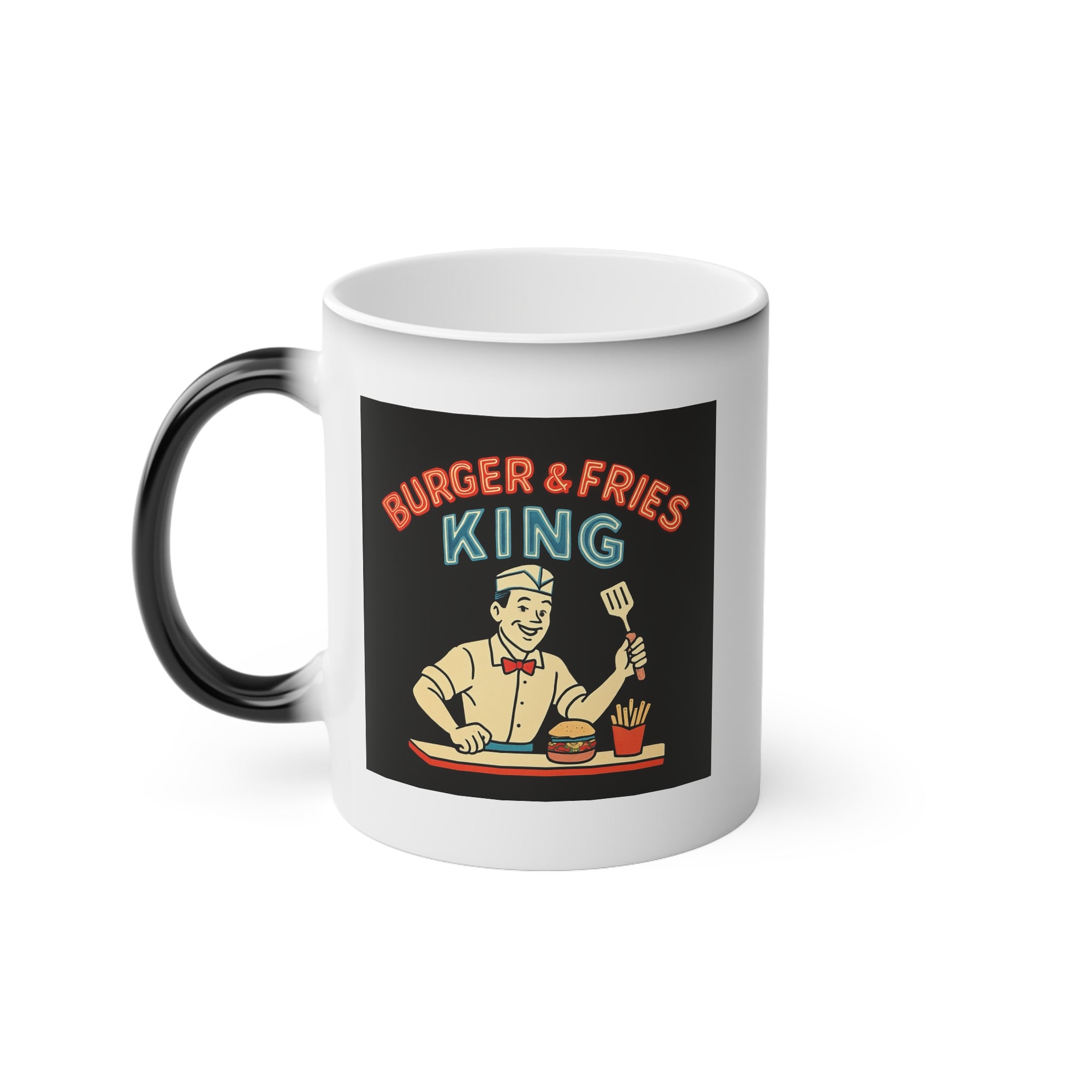 Mug - Retro Diner Dad - Burger & Fries King Father's Day Gift