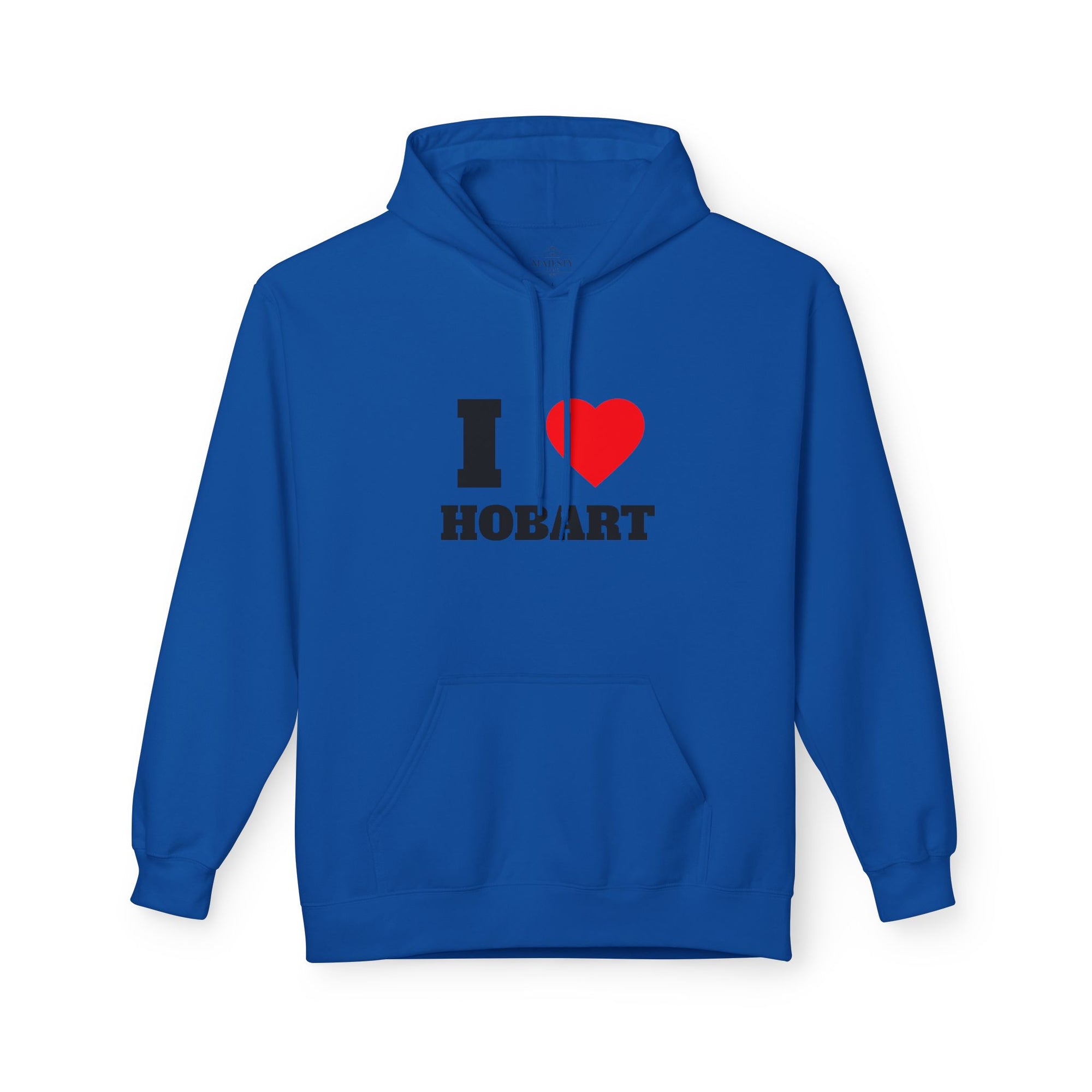 'I Love Hobart' Unisex Softstyle Fleece Hoodie, Cozy Gift, Streetwear, Unique Fashion, Casual Wear, Lounge Essential