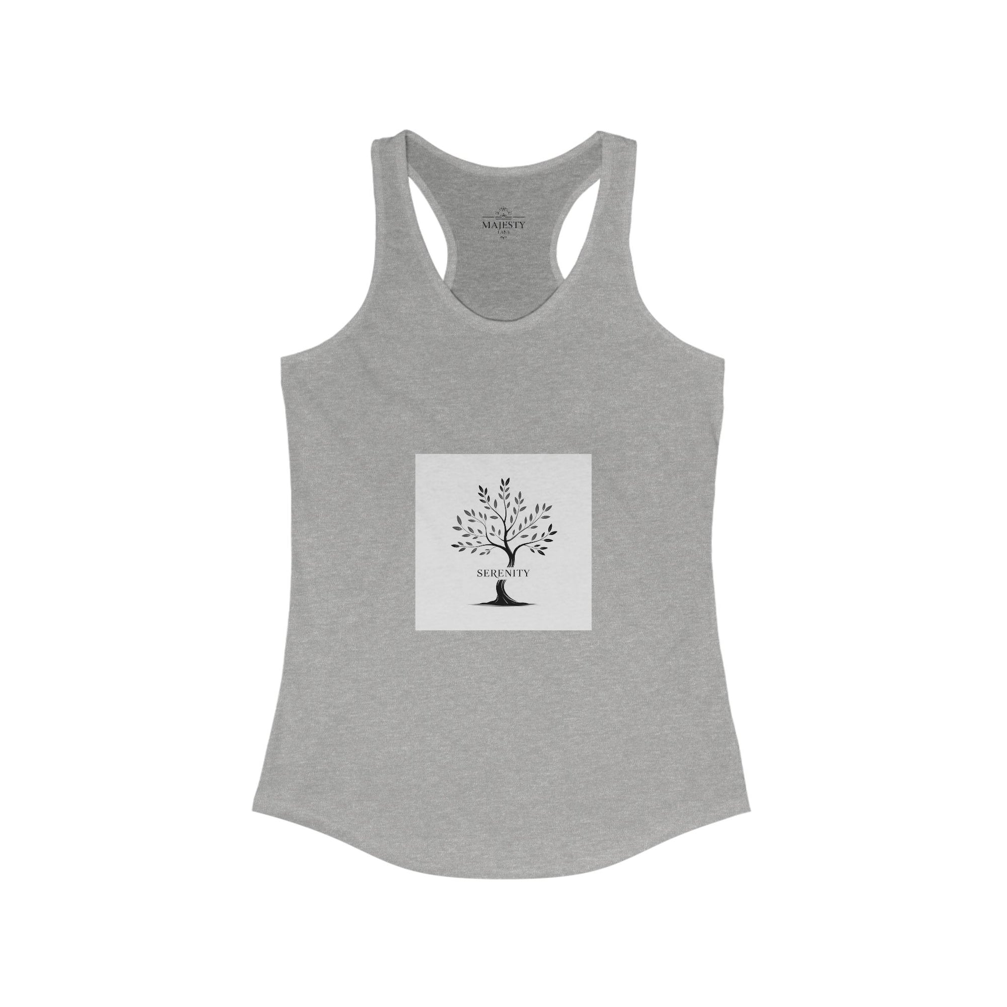 Serenity Racerback Tank, Bohemian Style Top, Summer Attire, Casual Wear, Gift for Her, Festival Clothing