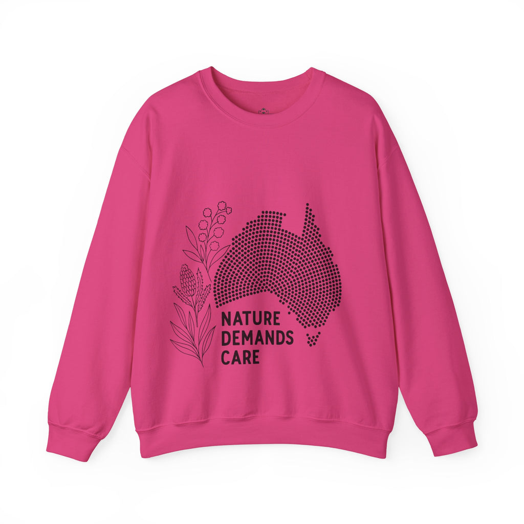Nature Demands Care Unisex Crewneck Sweatshirt | Cozy Gift for Travelers, Fashion Lovers, Tasmania Souvenir, Comfortable Sweatshirt, [...]