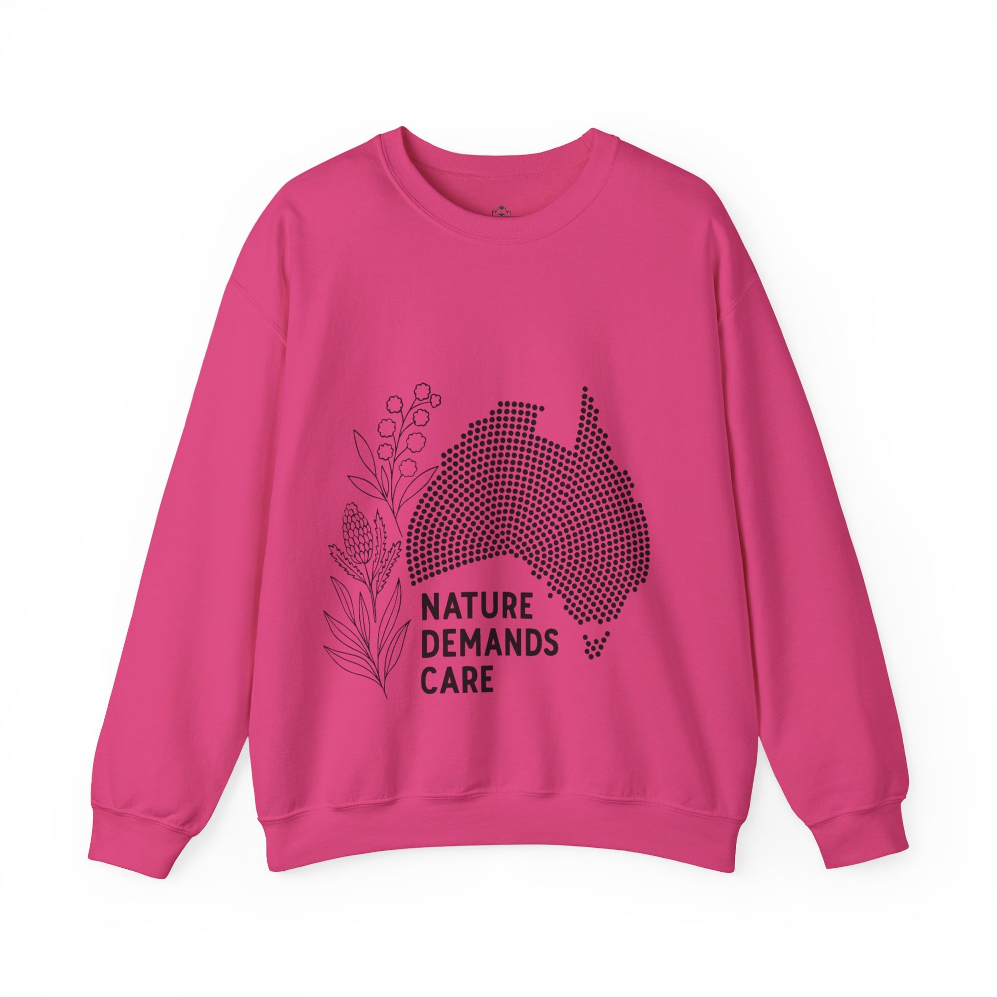 Nature Demands Care Unisex Crewneck Sweatshirt | Cozy Gift for Travelers, Fashion Lovers, Tasmania Souvenir, Comfortable Sweatshirt, [...]