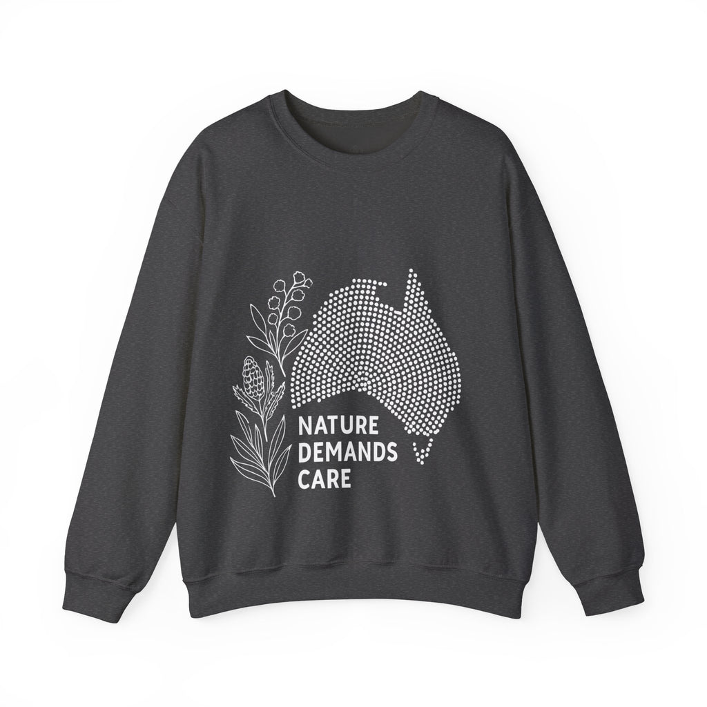 Nature Demands Care Unisex Crewneck Sweatshirt | Cozy Gift for Travelers, Fashion Lovers, Tasmania Souvenir, Comfortable Sweatshirt, [...]