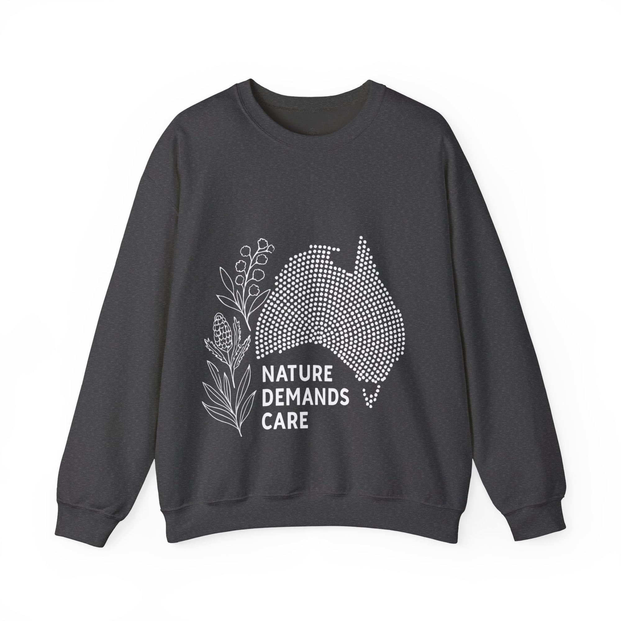 Nature Demands Care Unisex Crewneck Sweatshirt | Cozy Gift for Travelers, Fashion Lovers, Tasmania Souvenir, Comfortable Sweatshirt, [...]