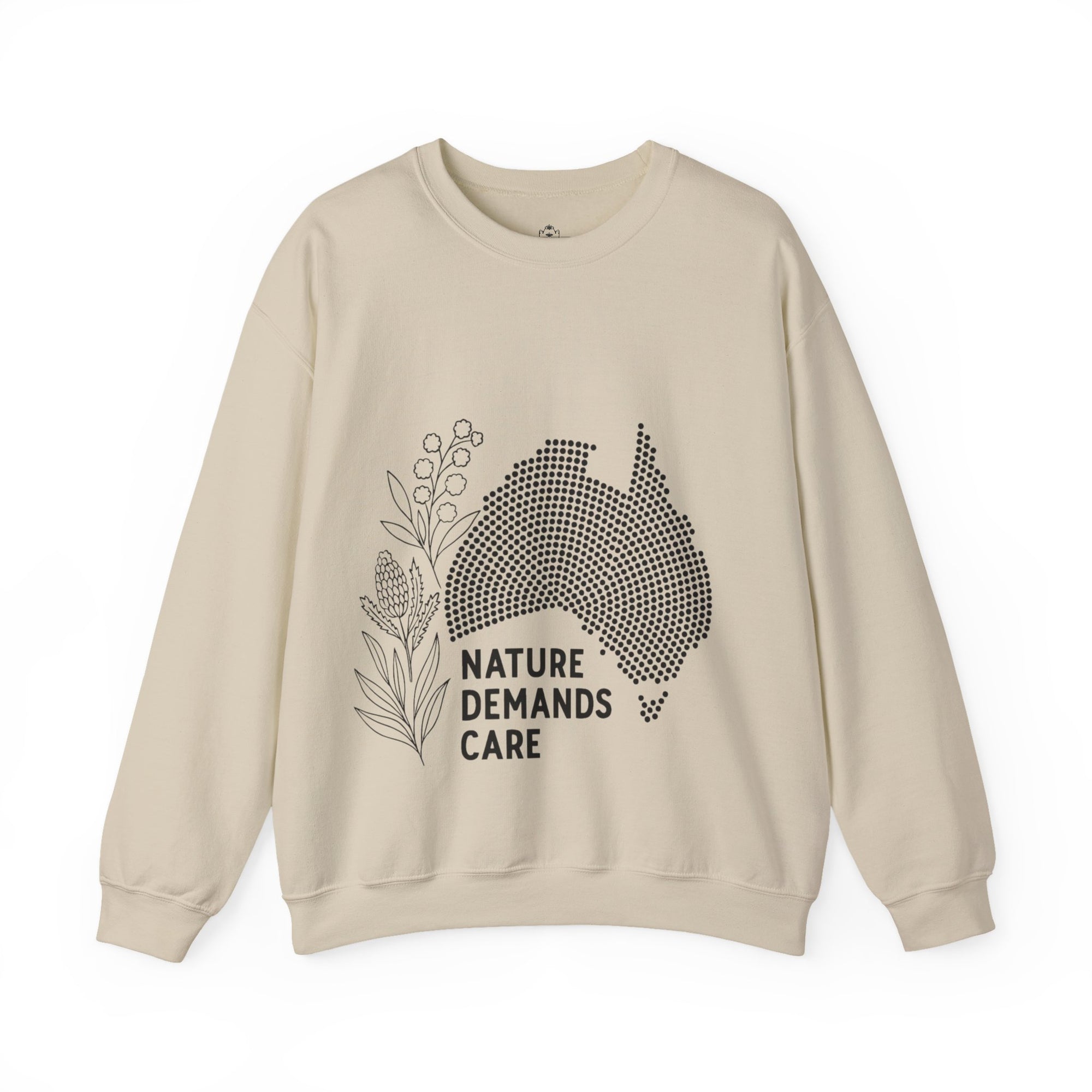 Nature Demands Care Unisex Crewneck Sweatshirt | Cozy Gift for Travelers, Fashion Lovers, Tasmania Souvenir, Comfortable Sweatshirt, [...]