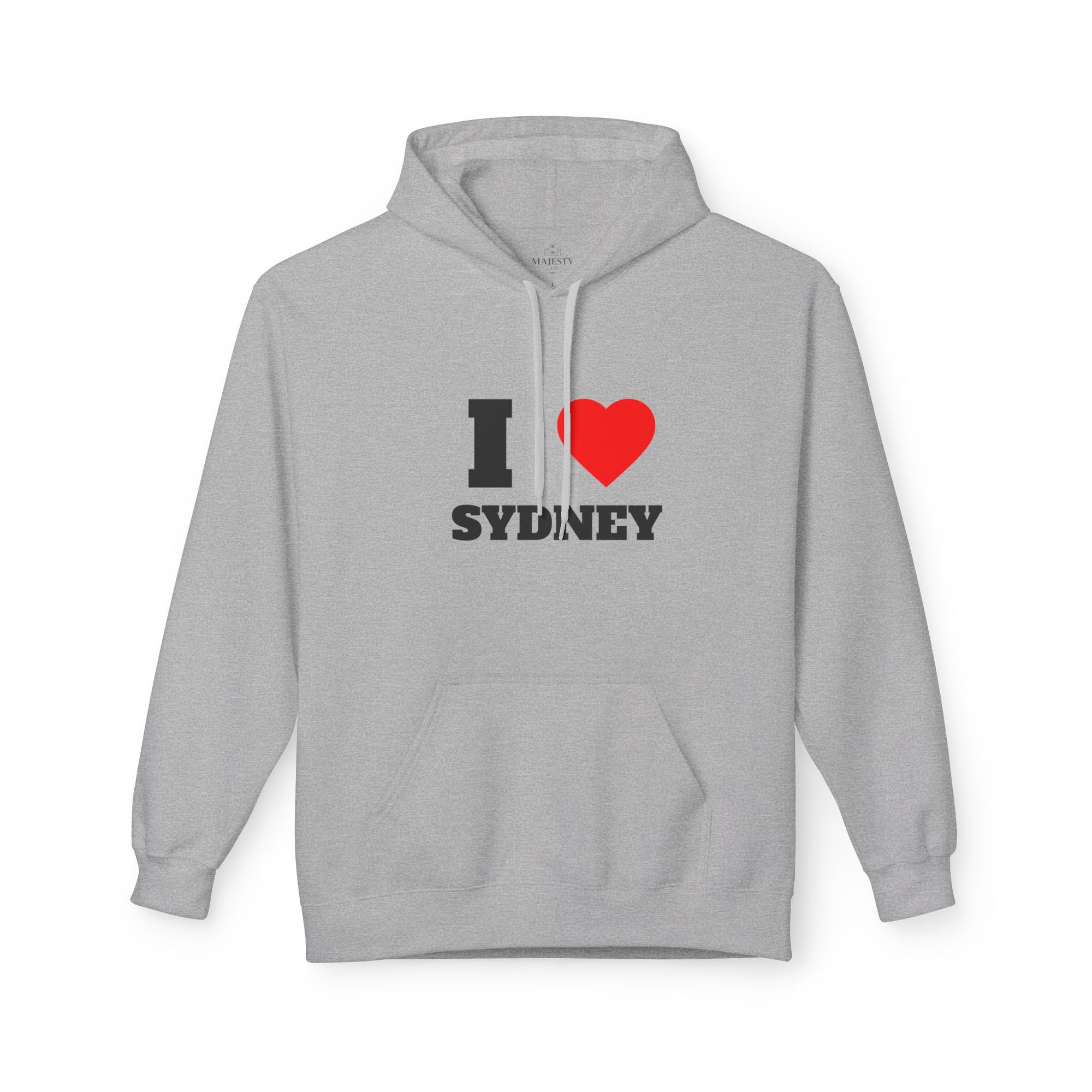'I Love Sydney' Unisex Softstyle Fleece Hoodie, Cozy Gift, Streetwear, Unique Fashion, Casual Wear, Lounge Essential