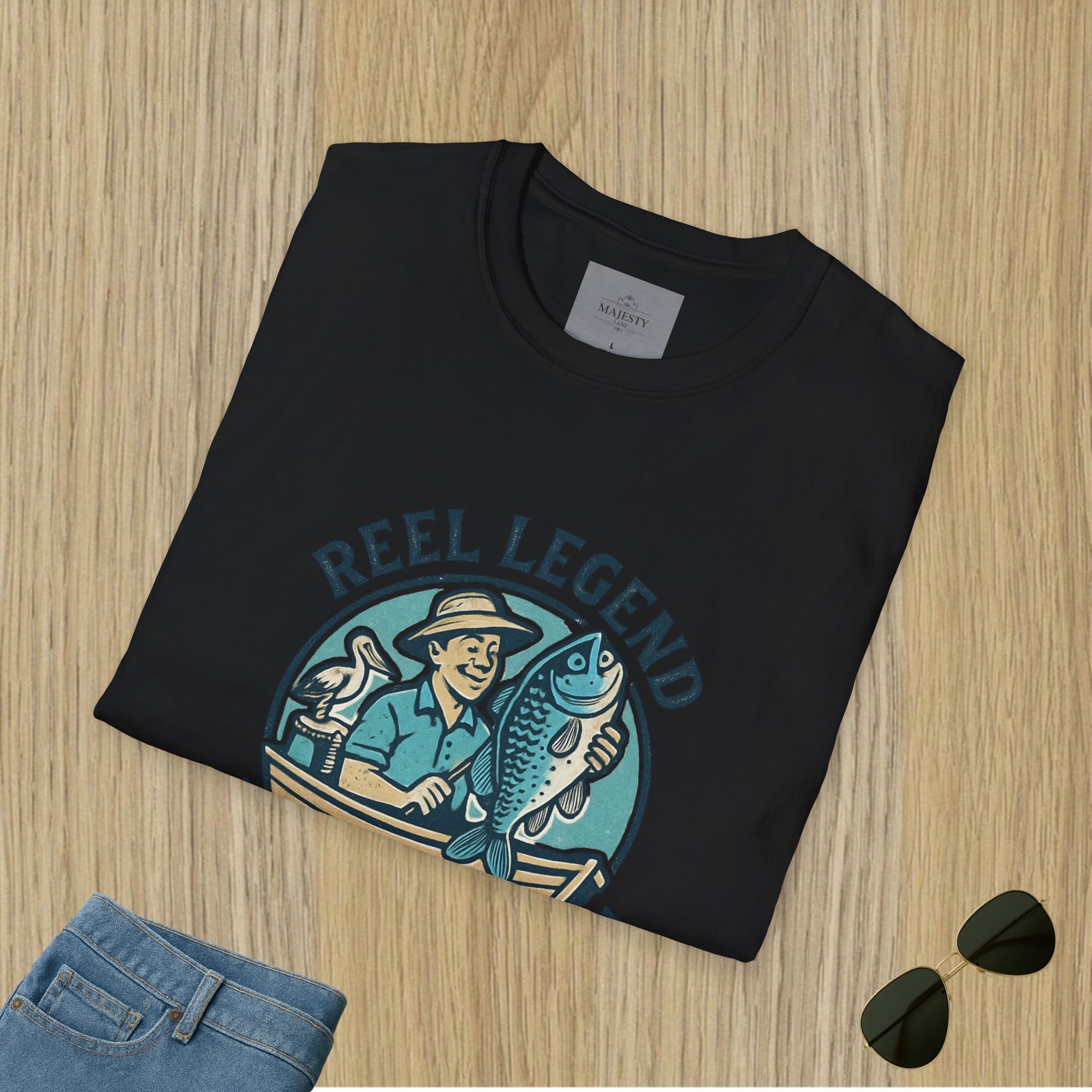 Reel Legend Aussie Dad Can't Fix T-Shirt, Softstyle Tee