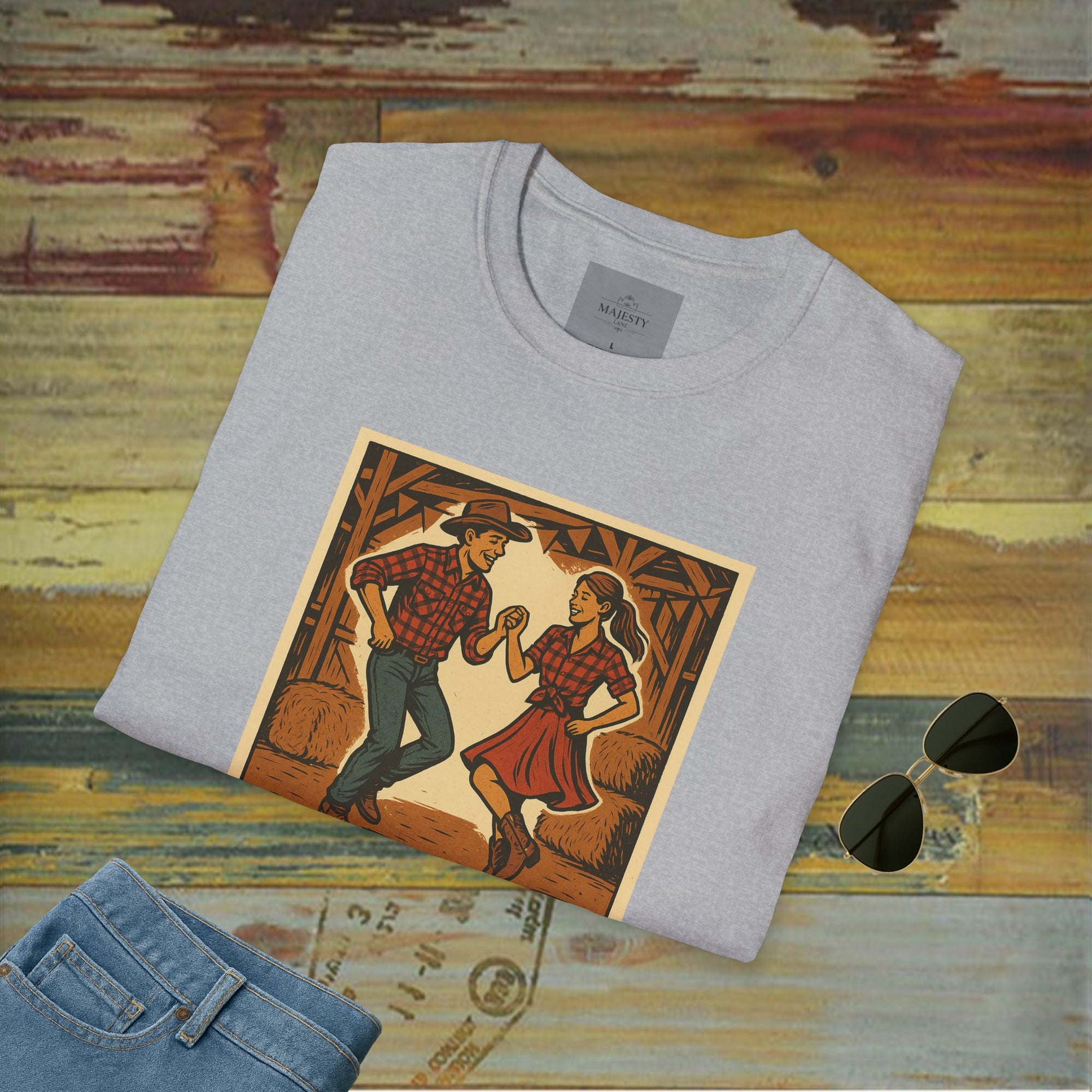 Country's Energy Coming Together Unisex T-Shirt, Softstyle Tee, Inspirational Shirt, Heartfelt Gift