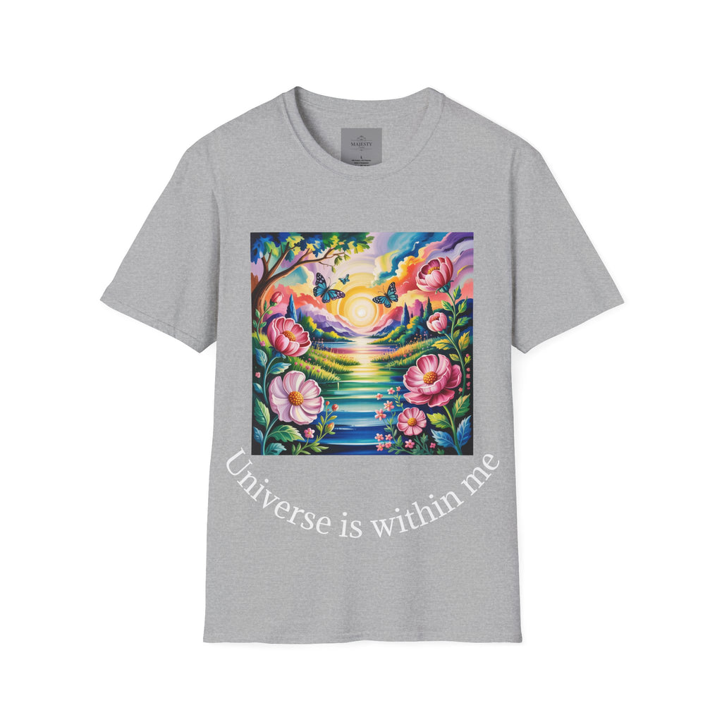 Universe is Within Me Unisex T-Shirt, Softstyle Tee, Inspirational Shirt, Heartfelt Gift
