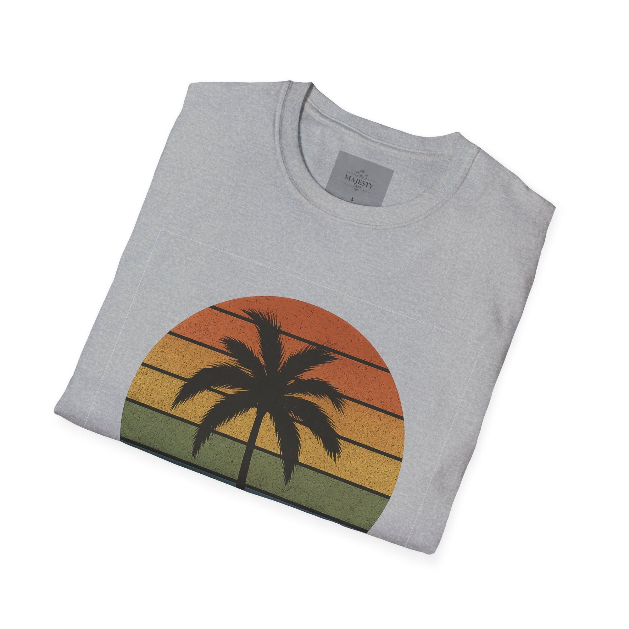Sunset Palm Unisex T-Shirt, Softstyle Tee, Inspirational Shirt, Heartfelt Gift