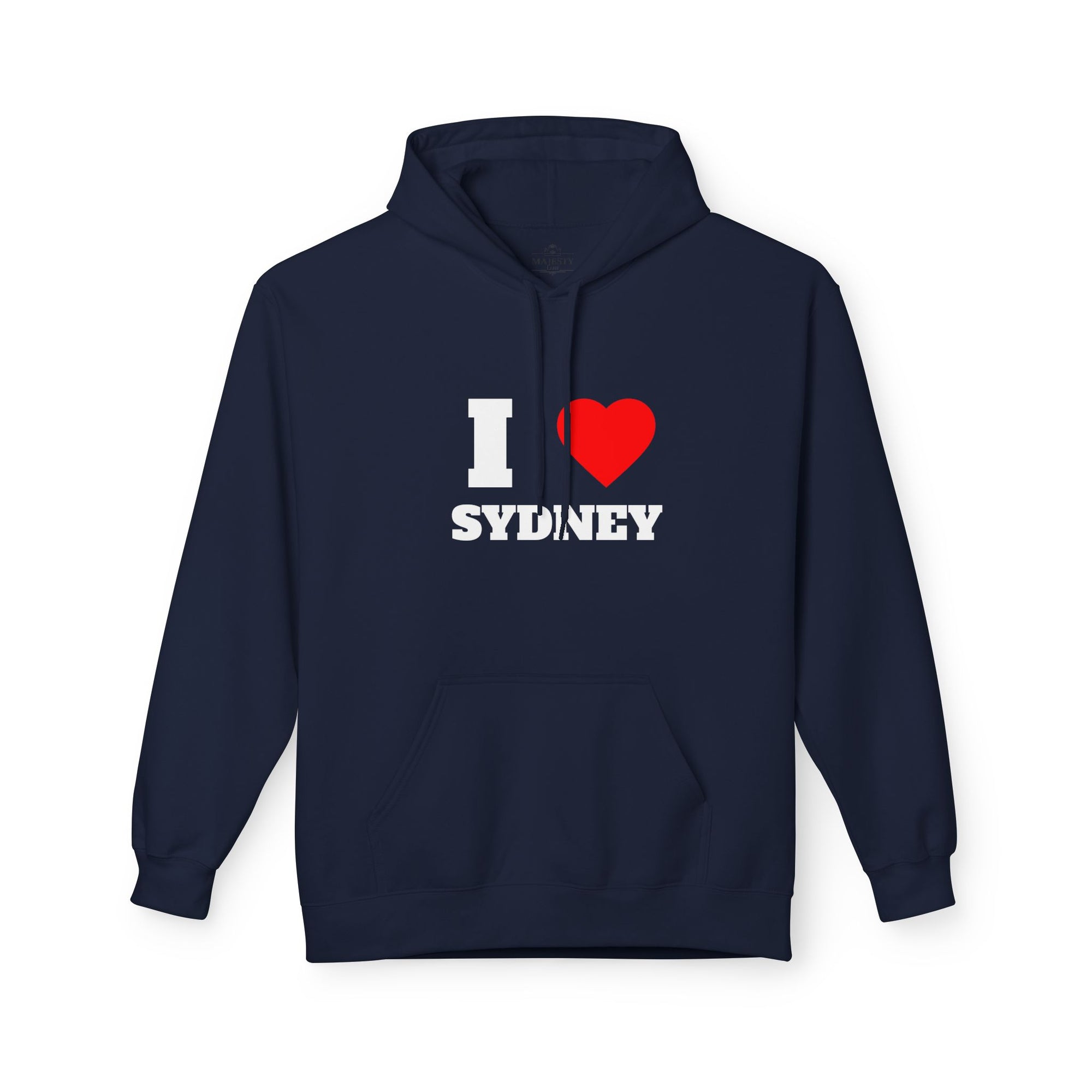 'I Love Sydney' Unisex Softstyle Fleece Hoodie, Cozy Gift, Streetwear, Unique Fashion, Casual Wear, Lounge Essential