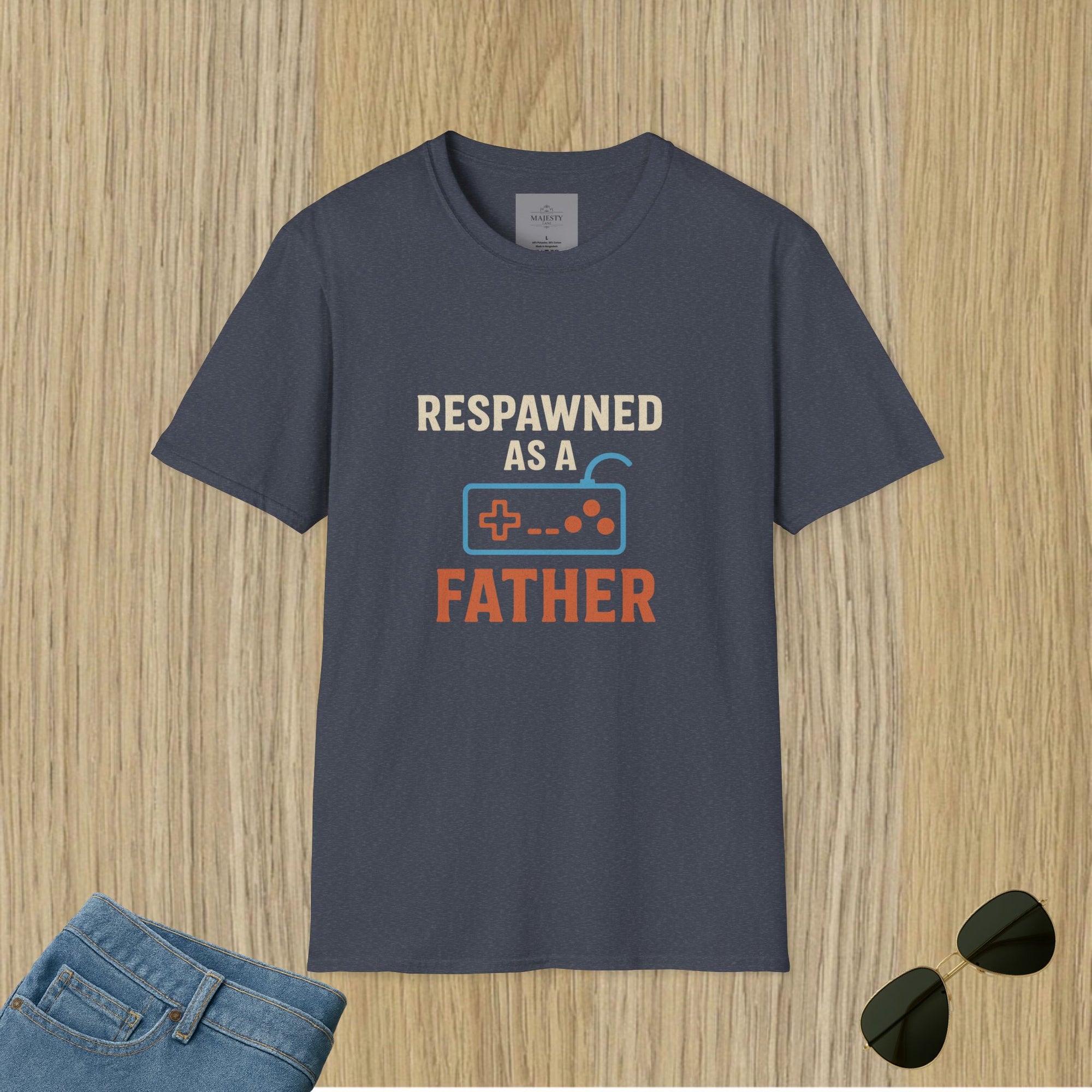 Respawned as a Father T-Shirt, Softstyle Tee