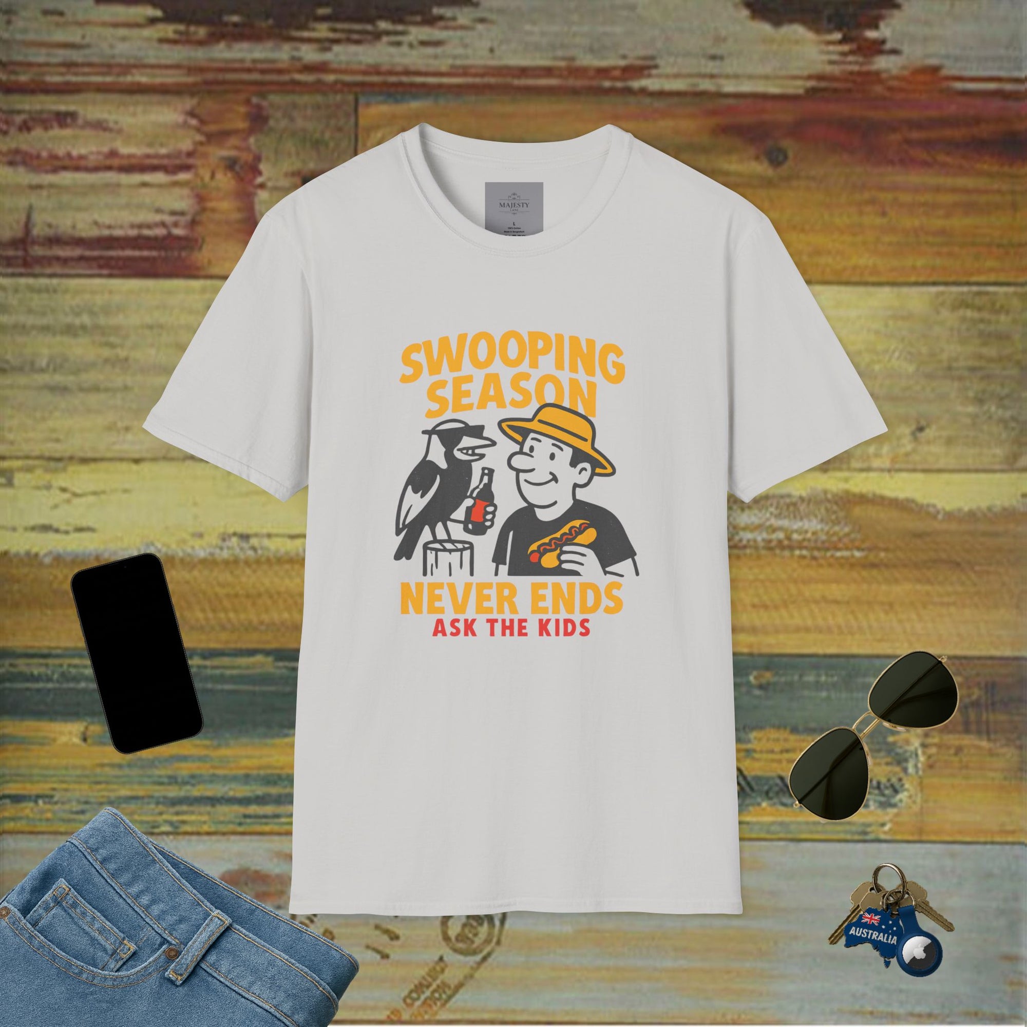 Swooping Season Dad T-Shirt, Softstyle Tee