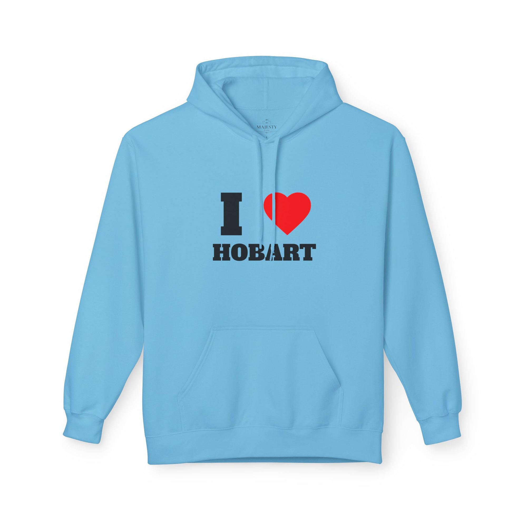 'I Love Hobart' Unisex Softstyle Fleece Hoodie, Cozy Gift, Streetwear, Unique Fashion, Casual Wear, Lounge Essential