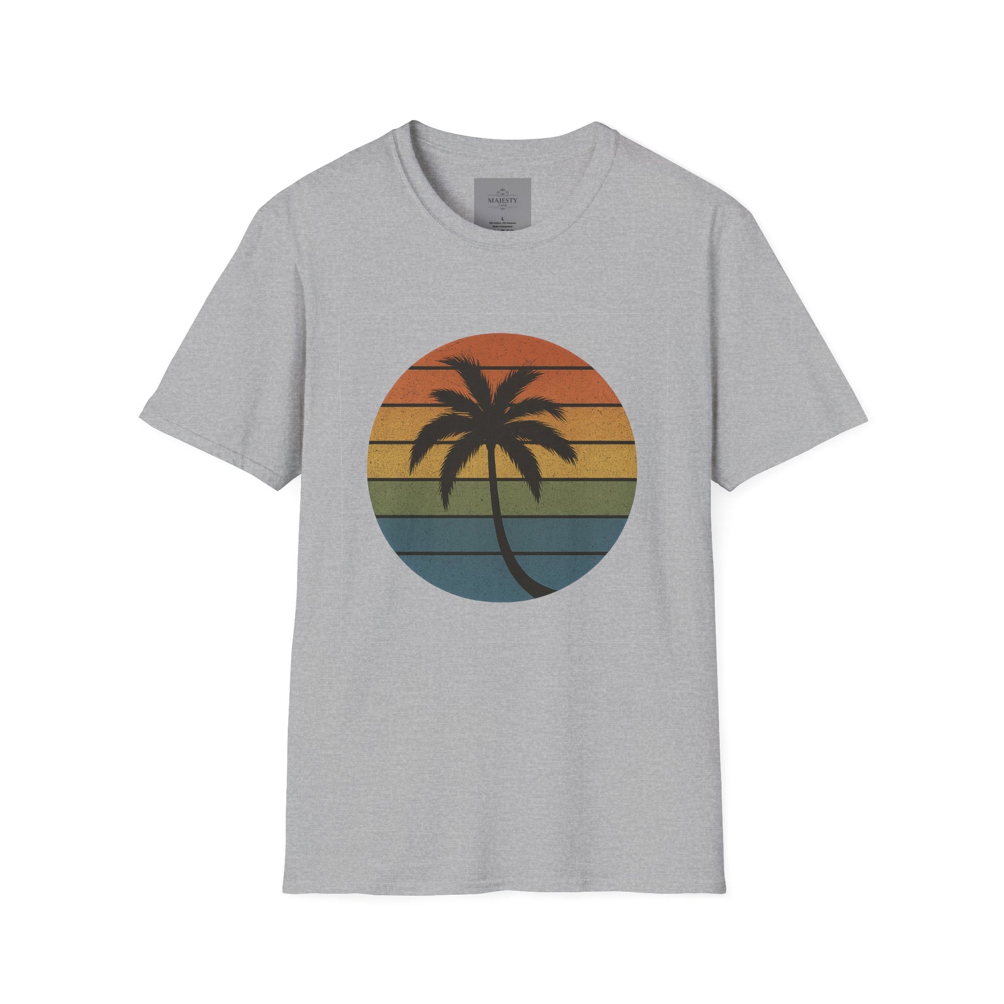 Sunset Palm Unisex T-Shirt, Softstyle Tee, Inspirational Shirt, Heartfelt Gift