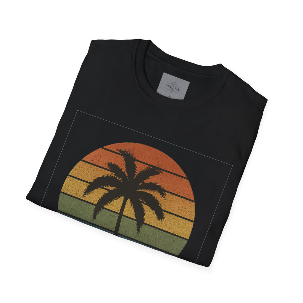 Sunset Palm Unisex T-Shirt, Softstyle Tee, Inspirational Shirt, Heartfelt Gift