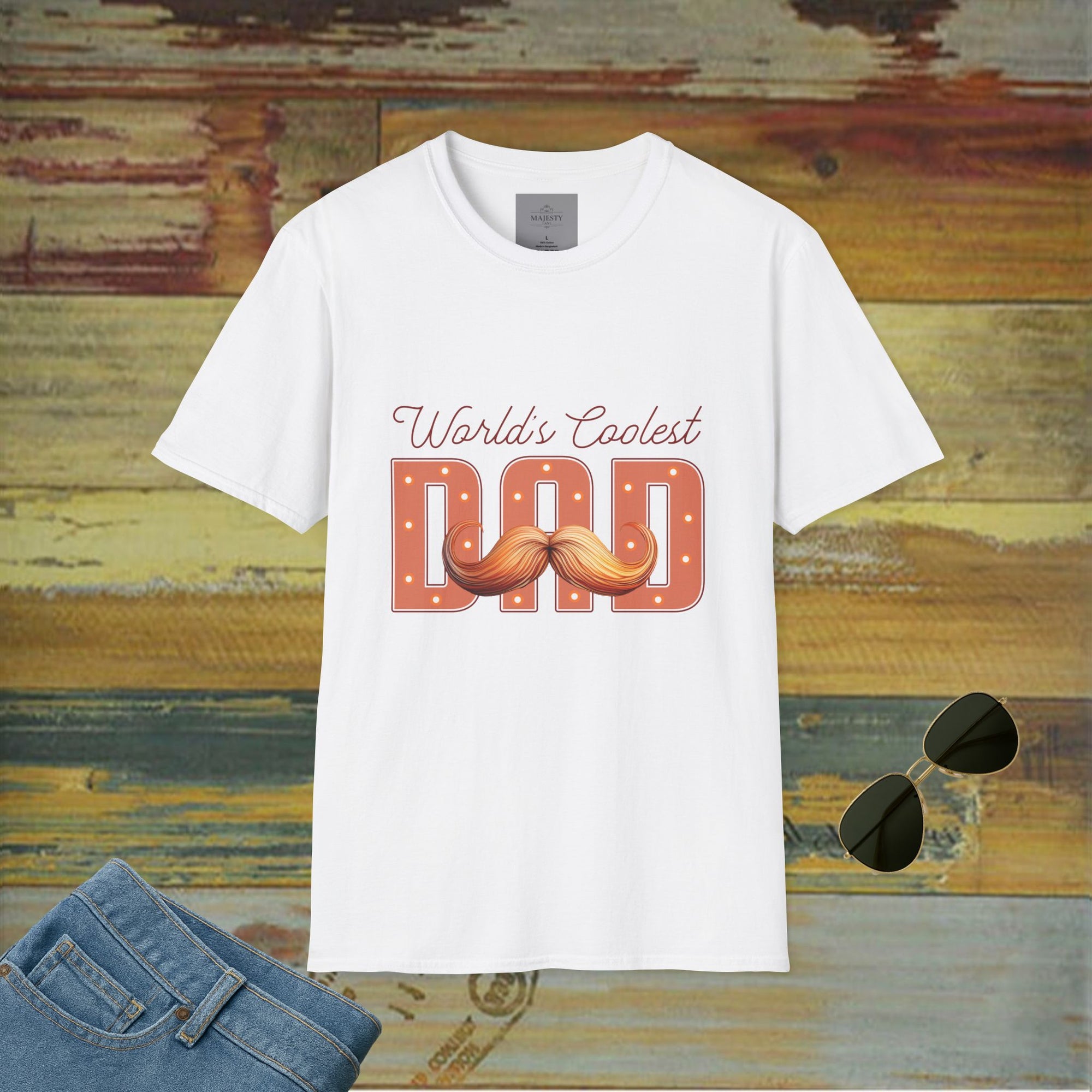 World's Coolest Dad T-Shirt, Softstyle Tee