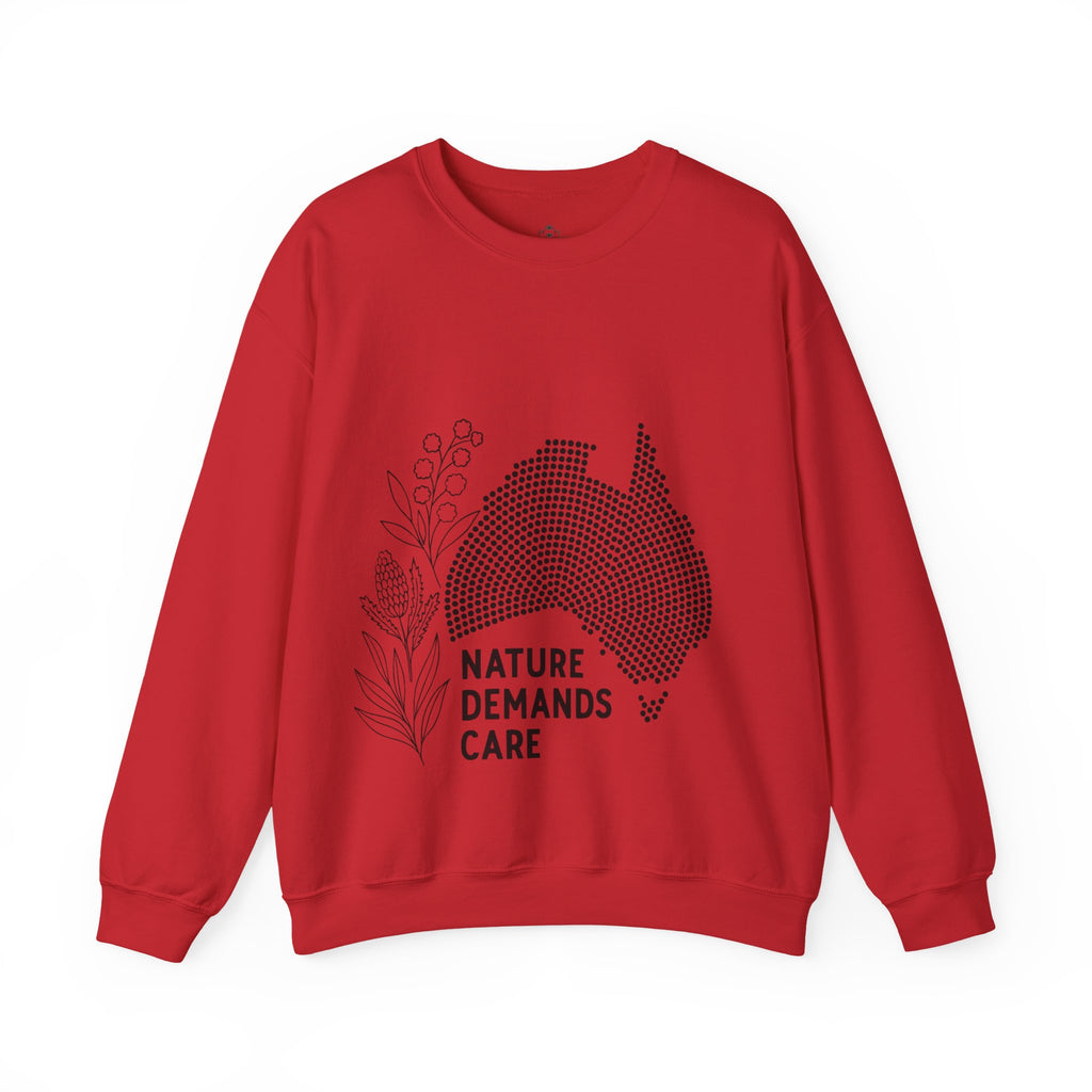 Nature Demands Care Unisex Crewneck Sweatshirt | Cozy Gift for Travelers, Fashion Lovers, Tasmania Souvenir, Comfortable Sweatshirt, [...]