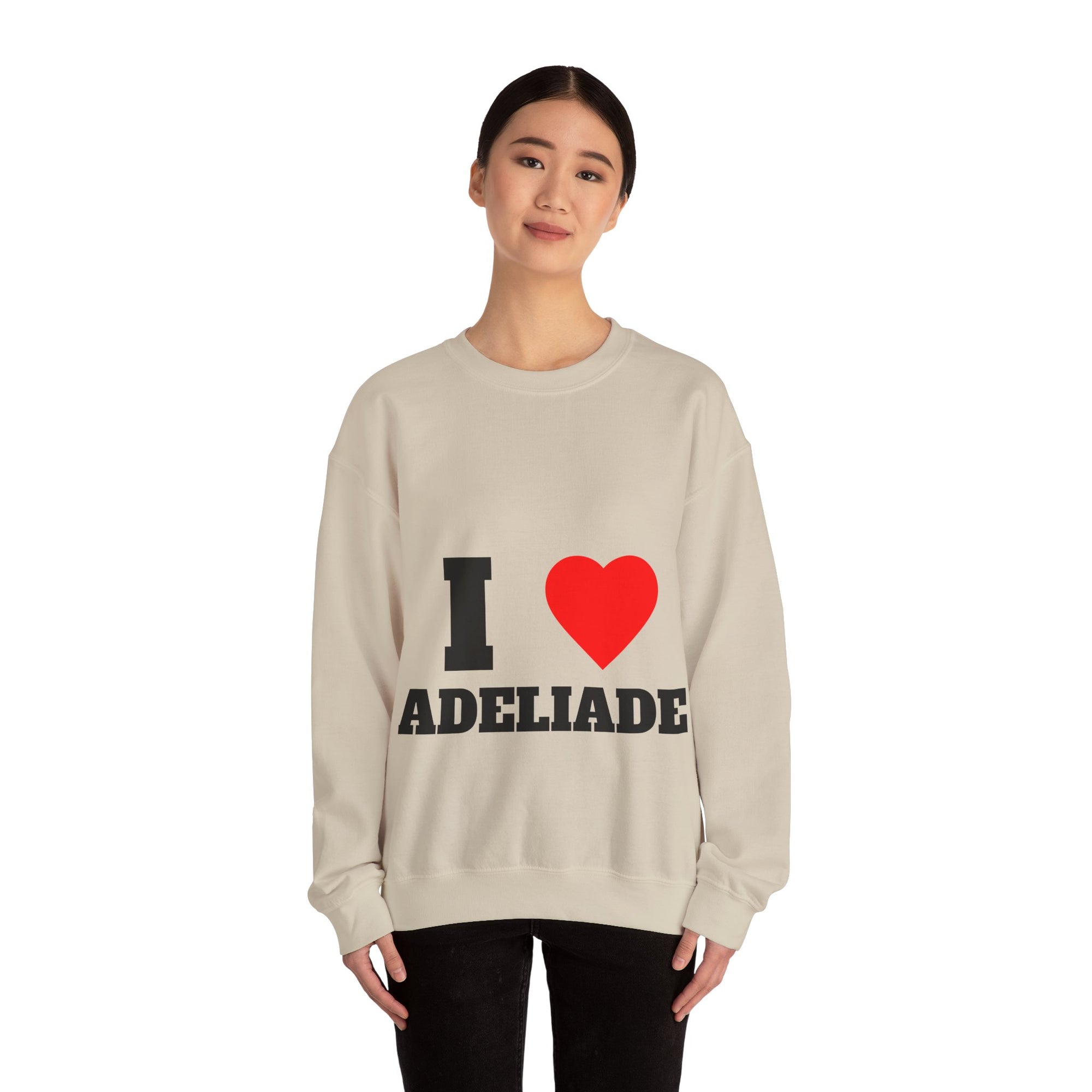 I Love Adeliade Unisex Crewneck Sweatshirt | Cozy Gift for Travelers, Fashion Lovers, Tasmania Souvenir, Comfortable Sweatshirt, [...]