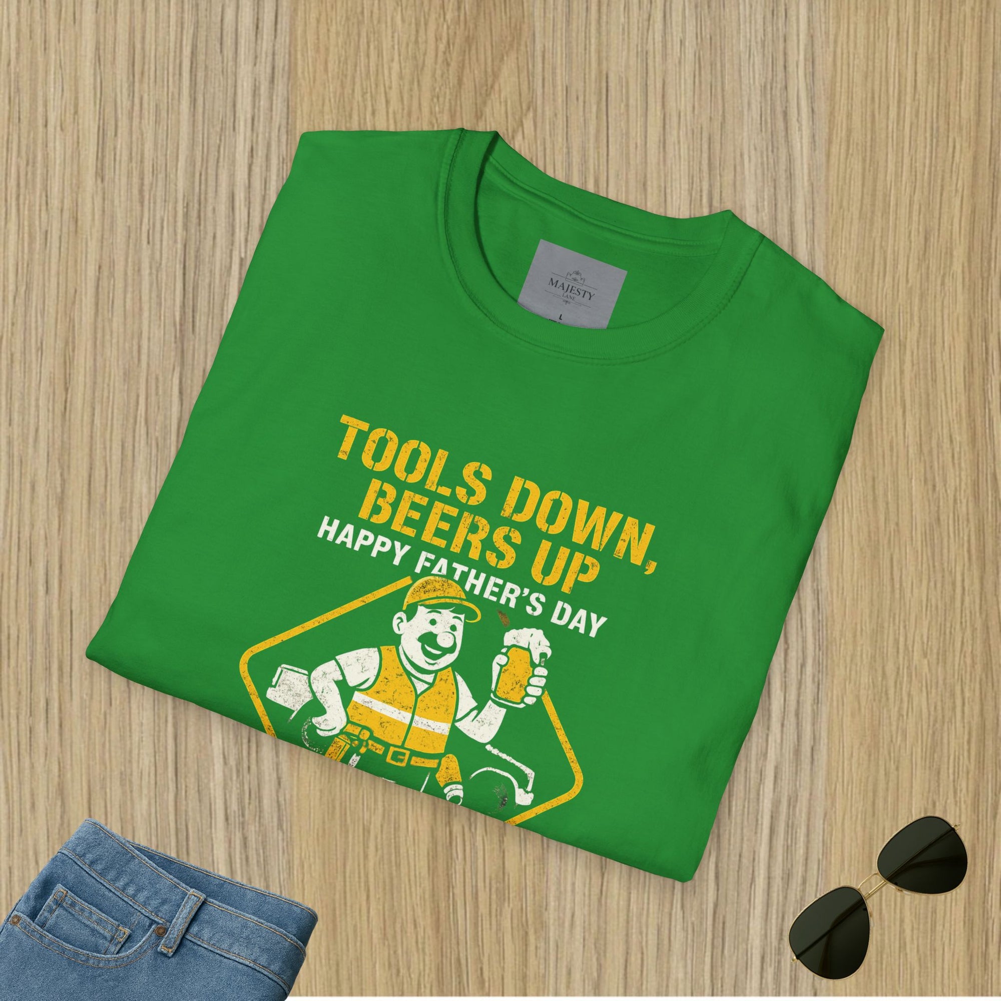 Tools Down Beer Up Dad T-Shirt, Softstyle Tee