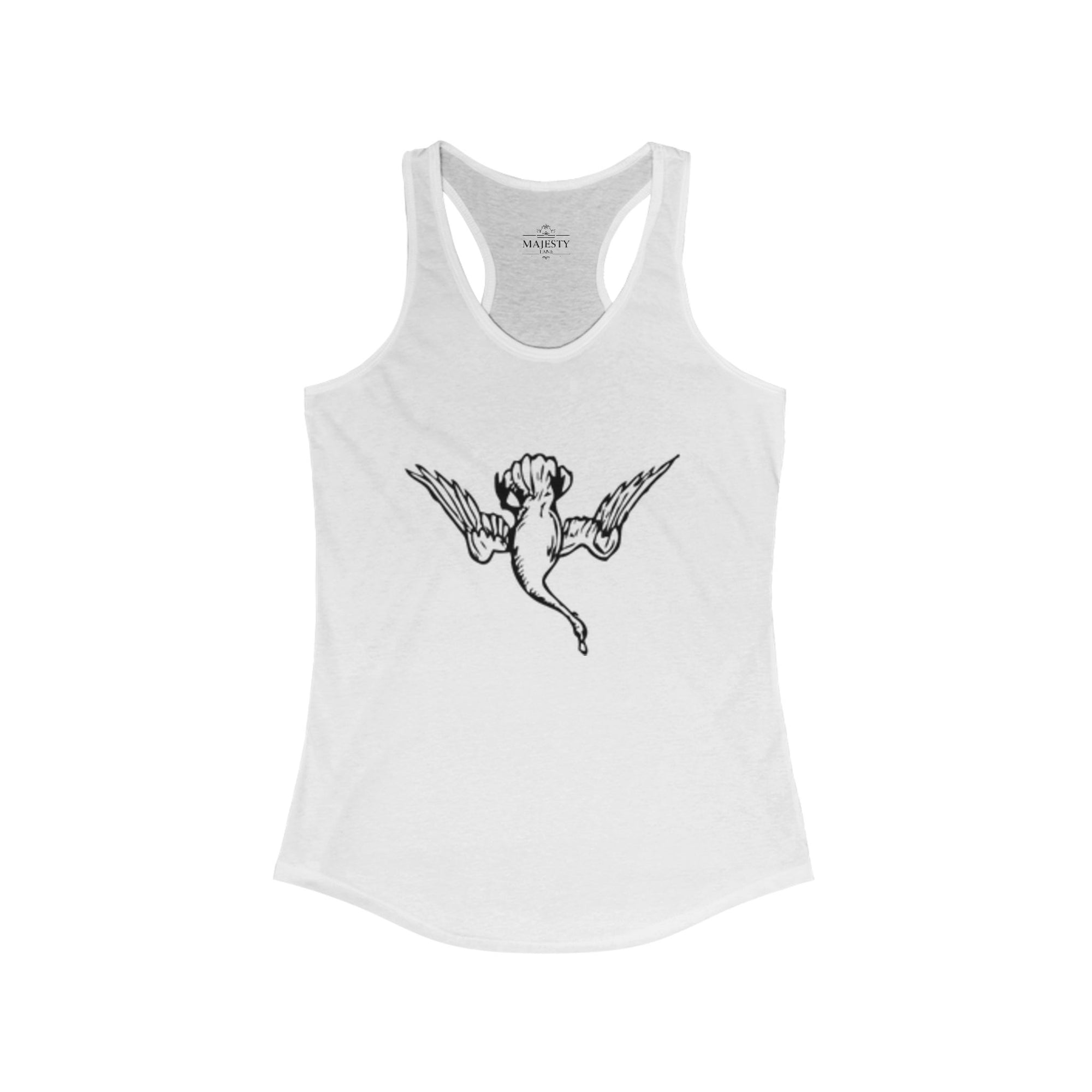 Vintage Floral Racerback Tank, Bohemian Style Top, Summer Attire, Casual Wear, Gift for Her, Festival Clothing