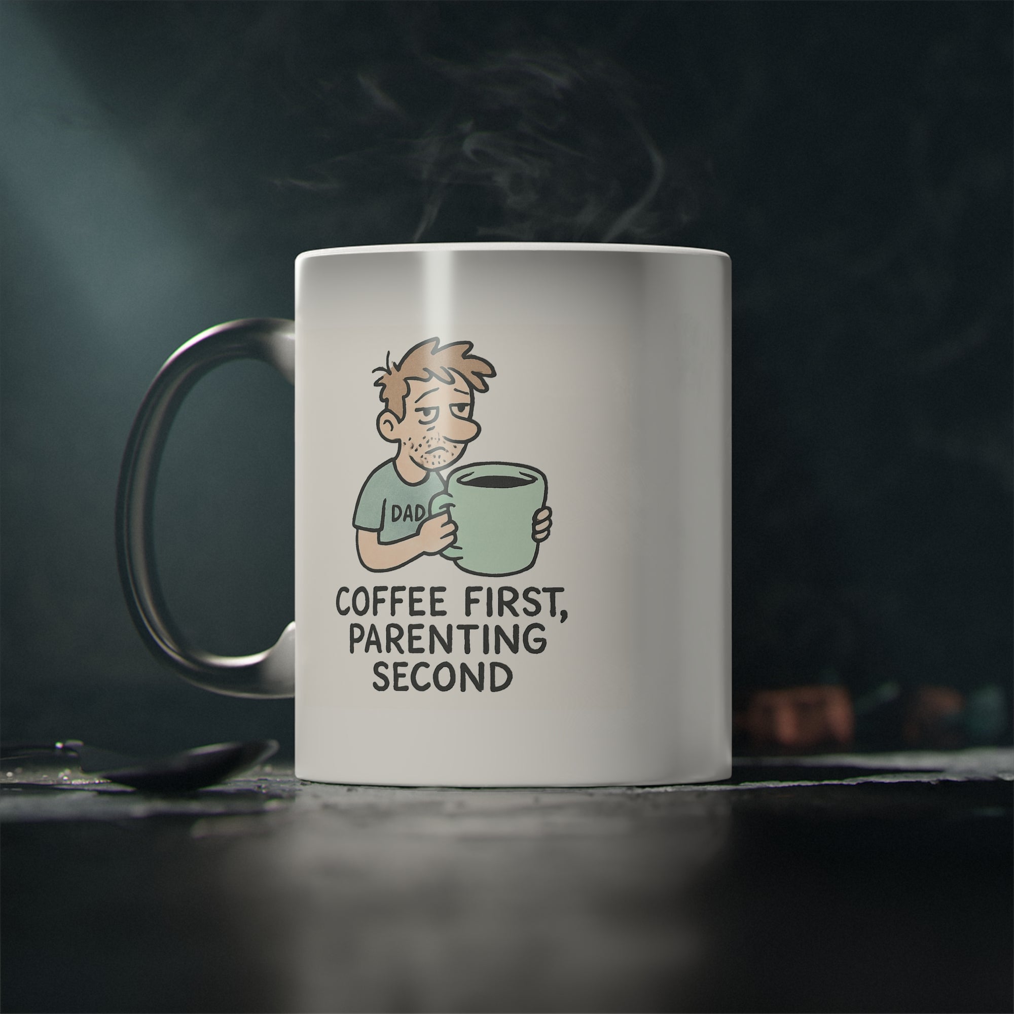 Coffee First Father's Day Mug
