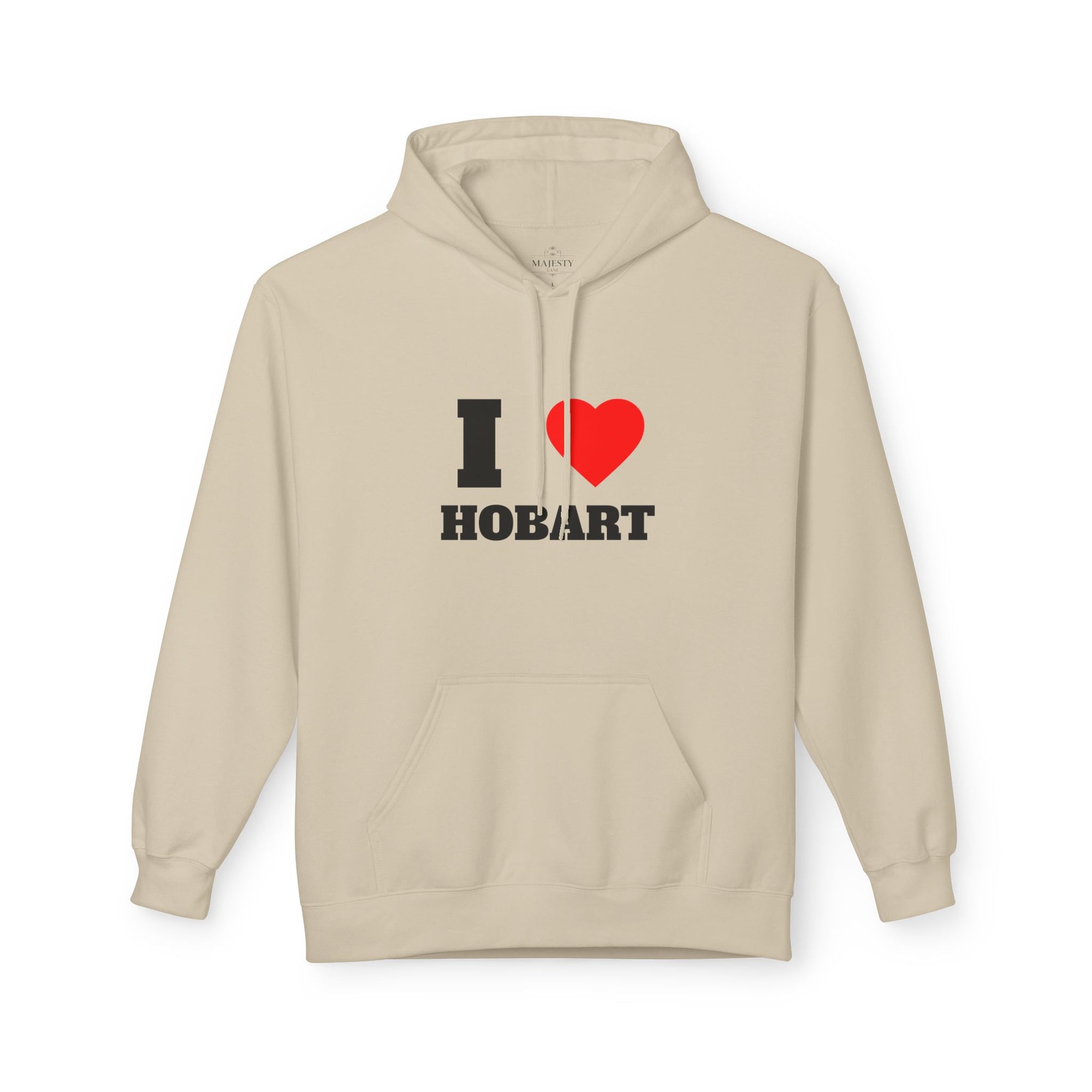 'I Love Hobart' Unisex Softstyle Fleece Hoodie, Cozy Gift, Streetwear, Unique Fashion, Casual Wear, Lounge Essential