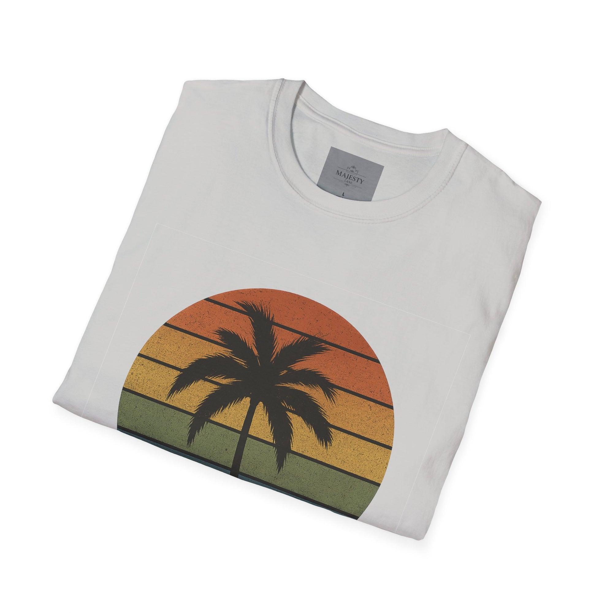 Sunset Palm Unisex T-Shirt, Softstyle Tee, Inspirational Shirt, Heartfelt Gift