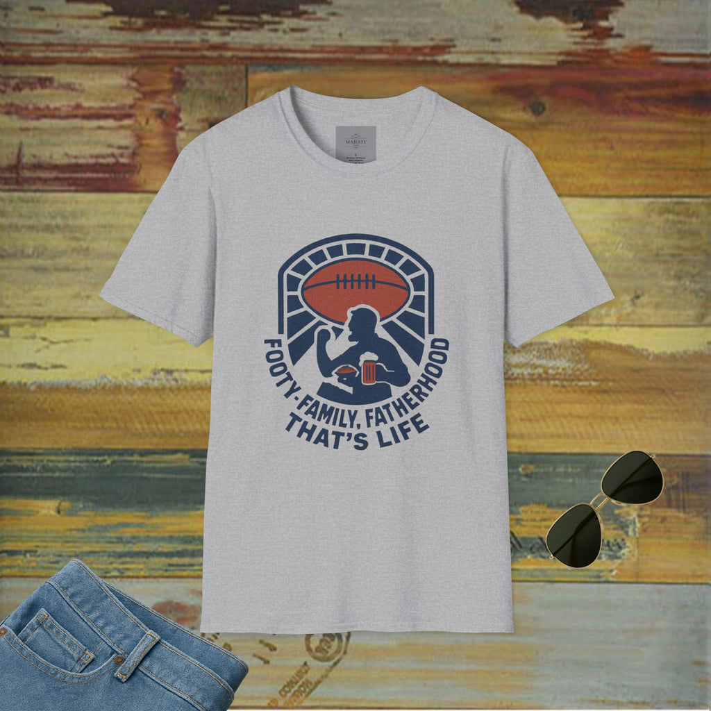 Aussie Footy Dad T-Shirt, Softstyle Tee