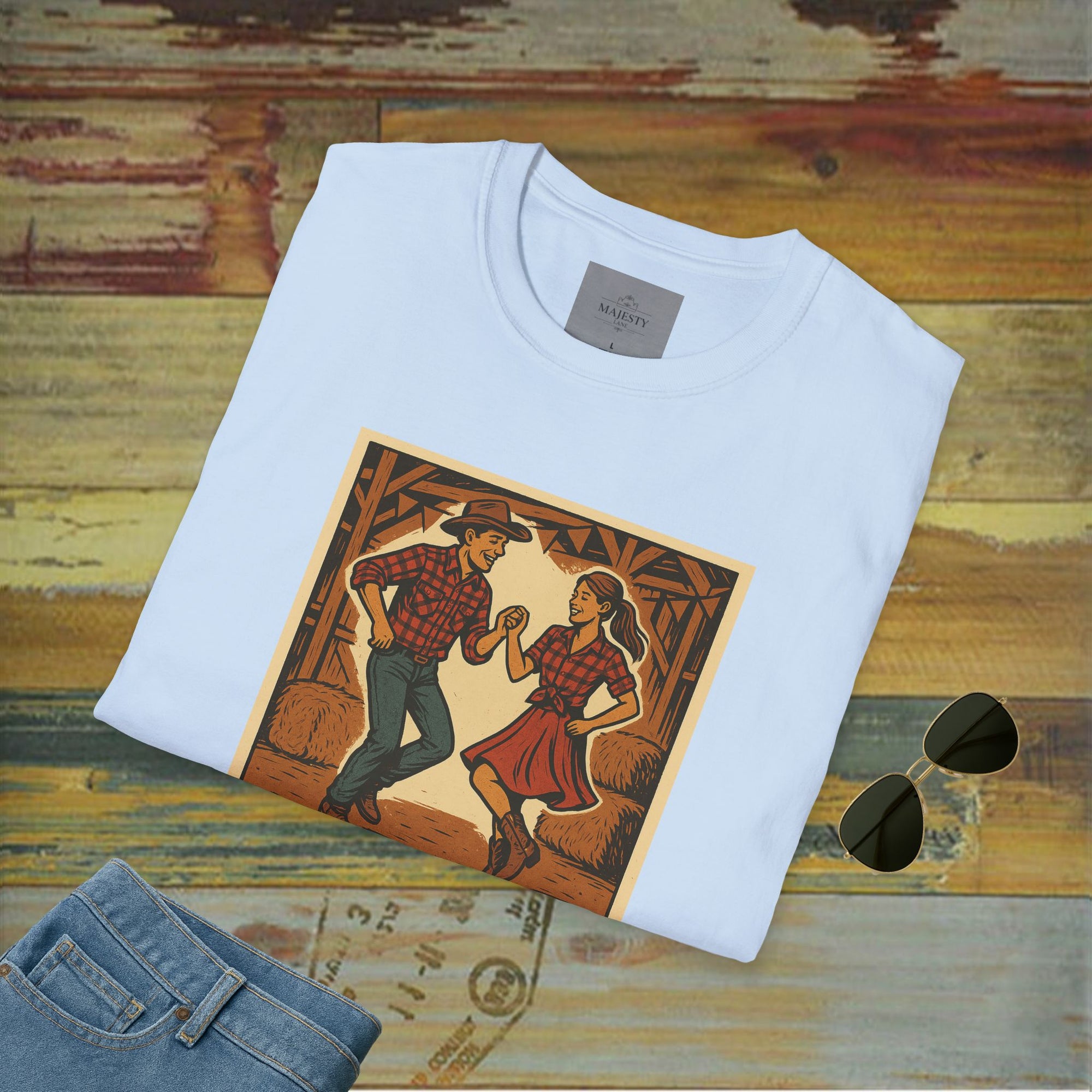 Country's Energy Coming Together Unisex T-Shirt, Softstyle Tee, Inspirational Shirt, Heartfelt Gift