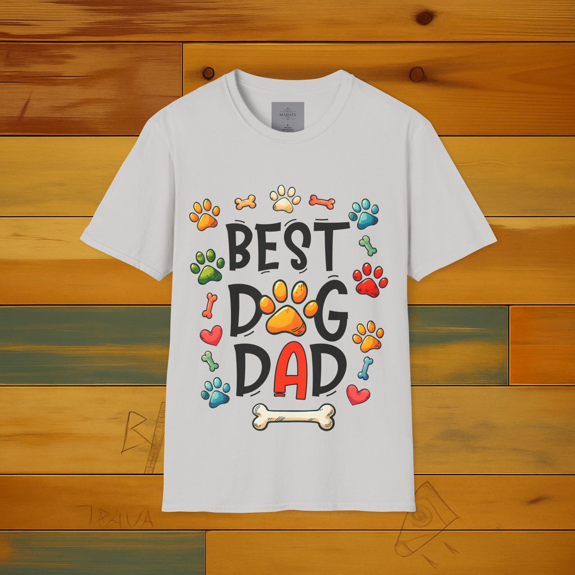 Best Dog Dad T-Shirt, Softstyle Tee