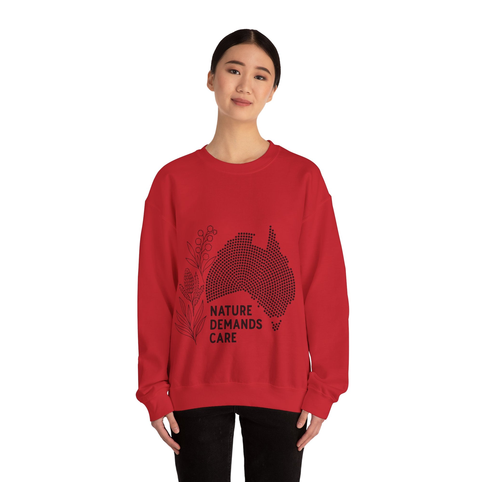 Nature Demands Care Unisex Crewneck Sweatshirt | Cozy Gift for Travelers, Fashion Lovers, Tasmania Souvenir, Comfortable Sweatshirt, [...]