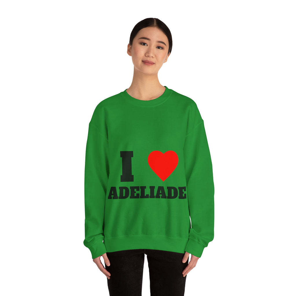 I Love Adeliade Unisex Crewneck Sweatshirt | Cozy Gift for Travelers, Fashion Lovers, Tasmania Souvenir, Comfortable Sweatshirt, [...]