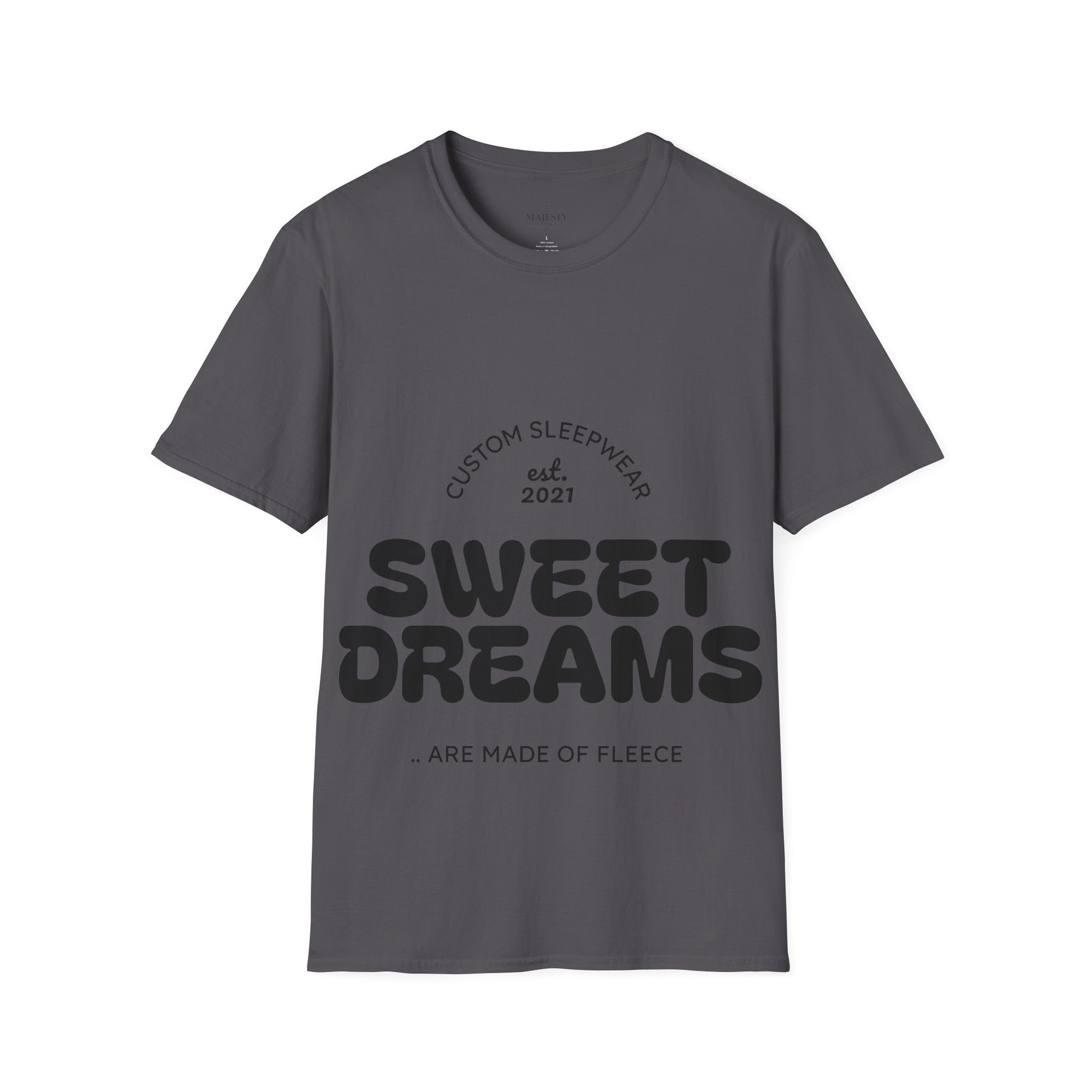 Sweet Dreams Unisex Sleep T-Shirt, Cozy Lounge Wear, Gift for Sleep Lovers, Sleepover Essentials, Custom Sleepwear