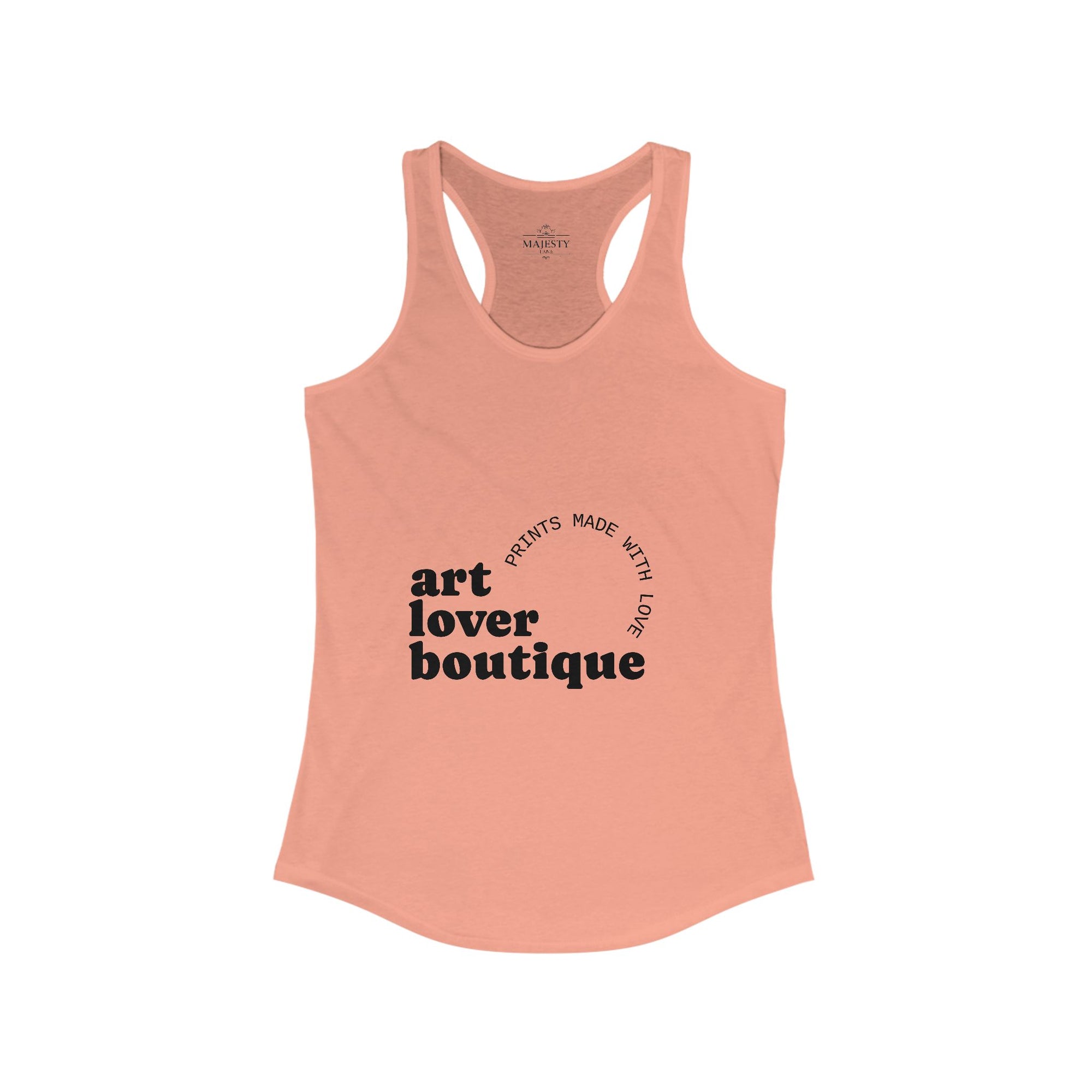 Art Lover Botique Racerback Tank, Bohemian Style Top, Summer Attire, Casual Wear, Gift for Her, Festival Clothing