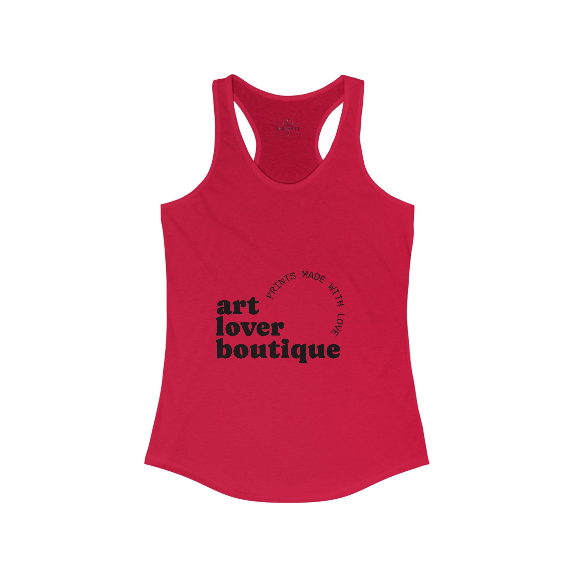 Art Lover Botique Racerback Tank, Bohemian Style Top, Summer Attire, Casual Wear, Gift for Her, Festival Clothing